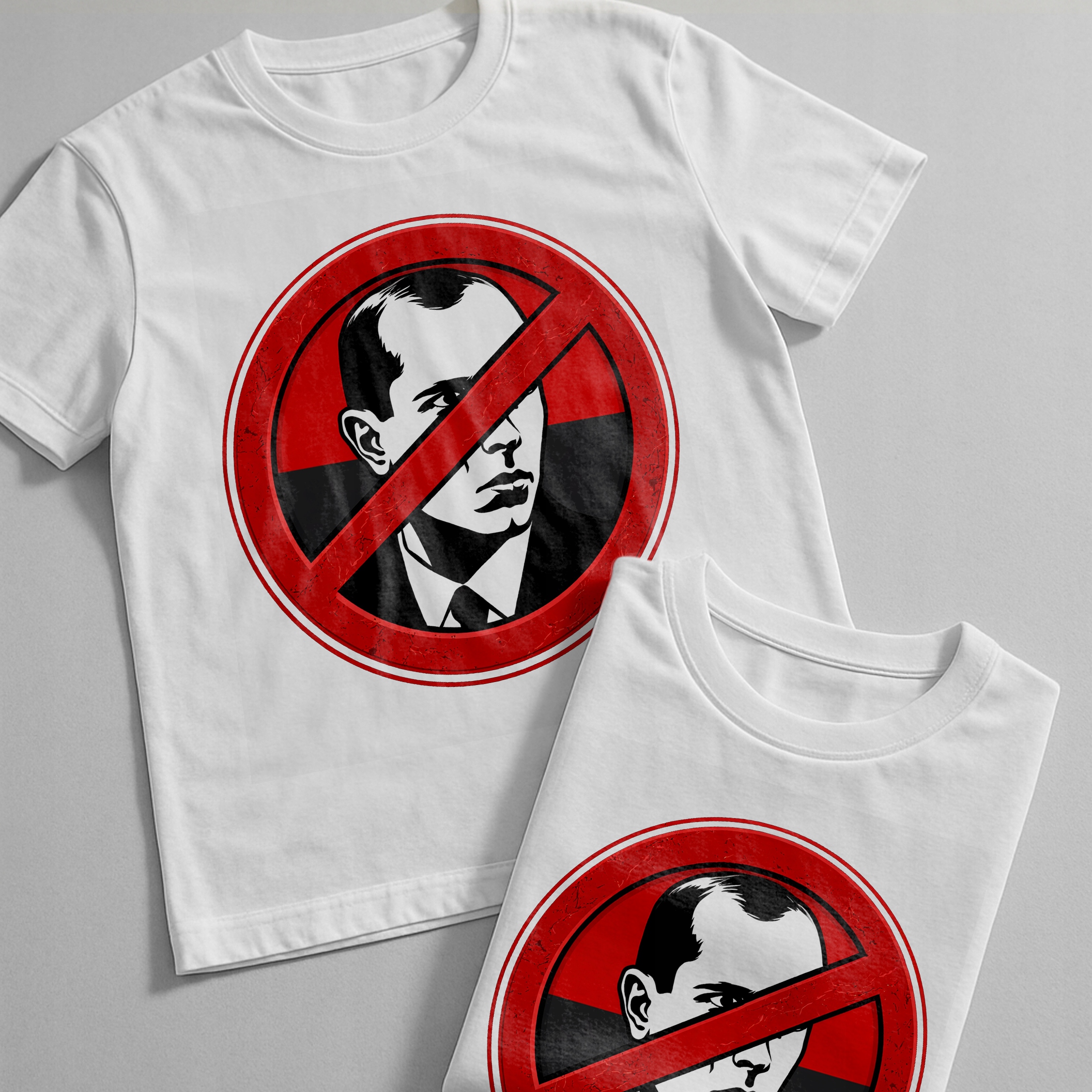 Koszulka biała męska Anty Bandera Anty UPA Patriotyczna Wołyń OUN r. 3XL