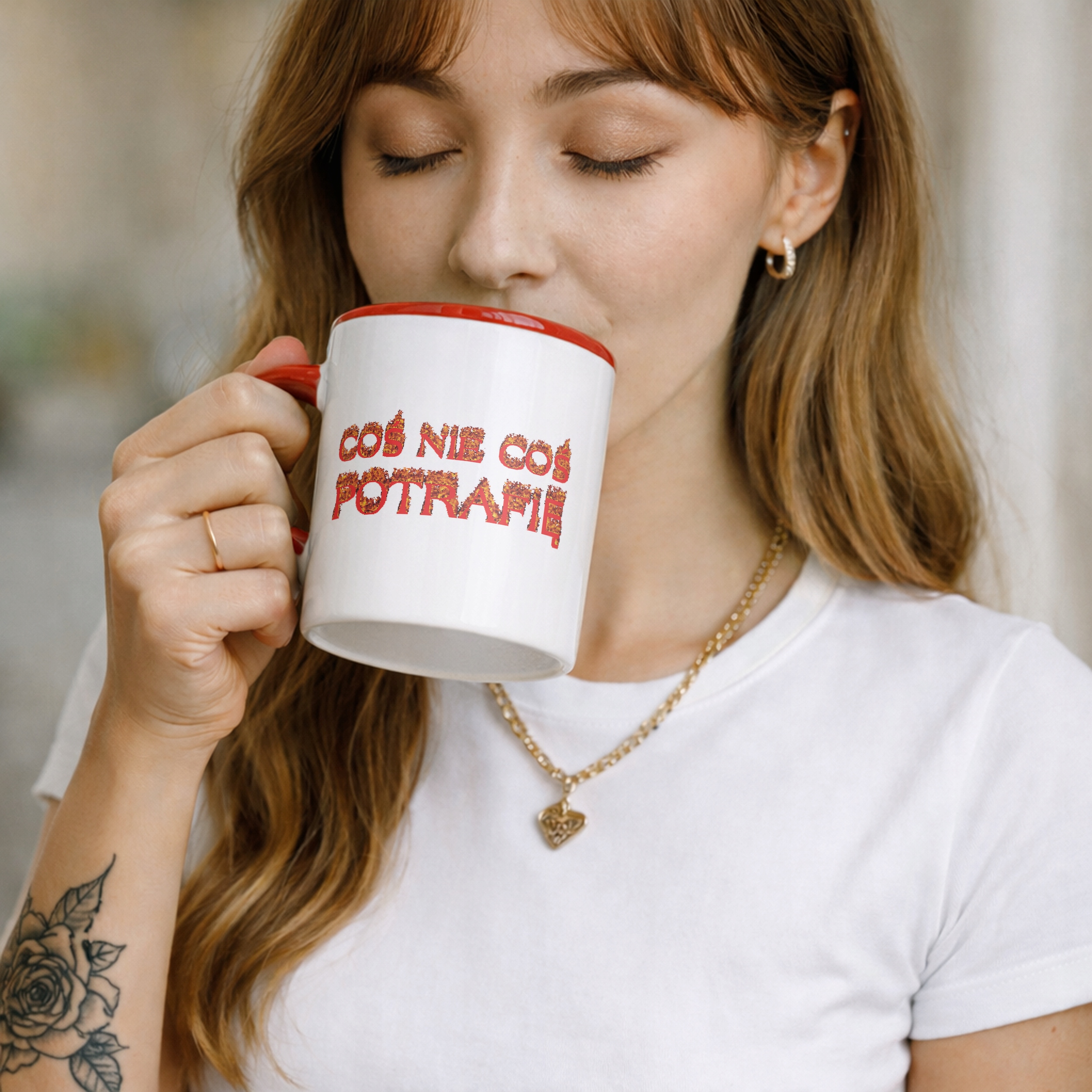 Kubek ceramiczny Coś nie coś potrafię Memy Zabawne Prezent