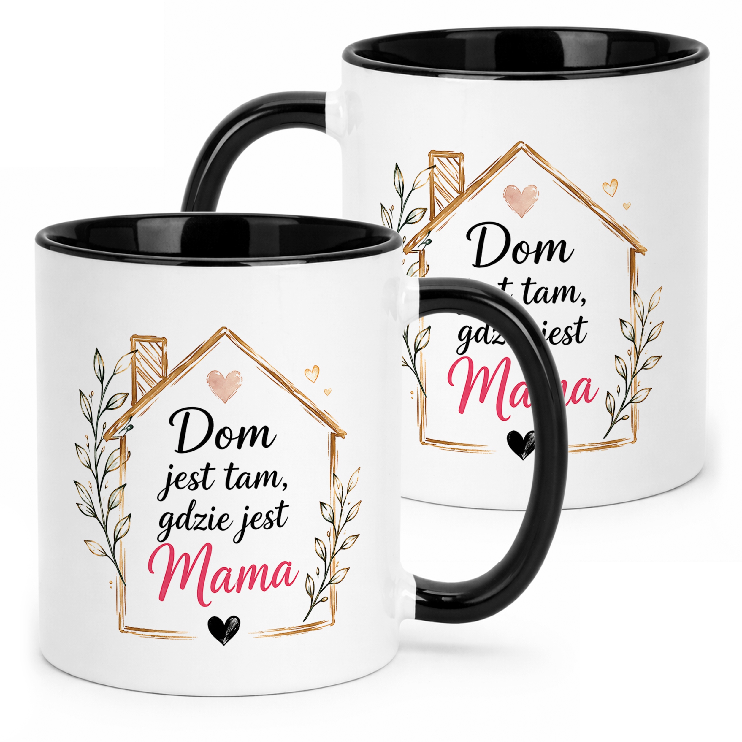 Prezent na Dzień Matki kubek czarny dla mamy oryginalny prezent dla mamy