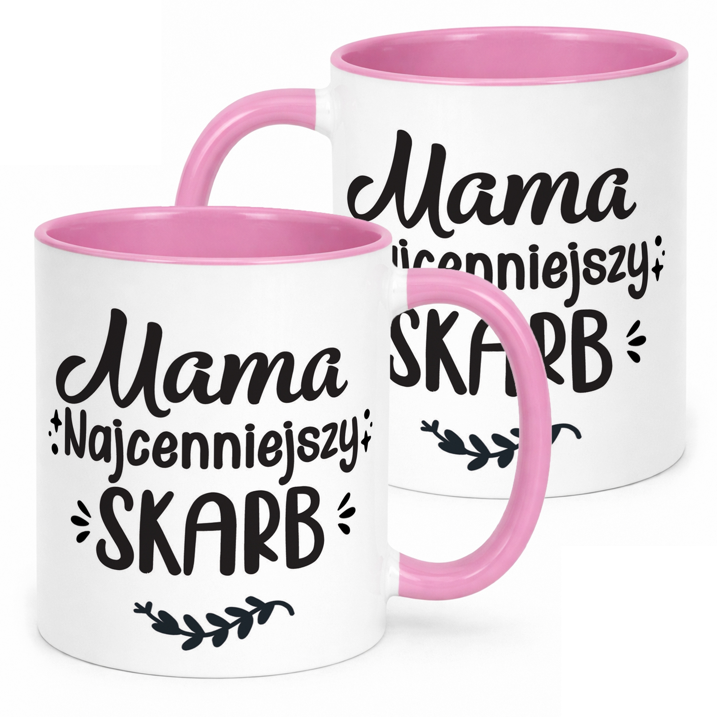 Kubek Różowy Dzień Matki Dla Mamy Prezent Mama Najcenniejszy Skarb