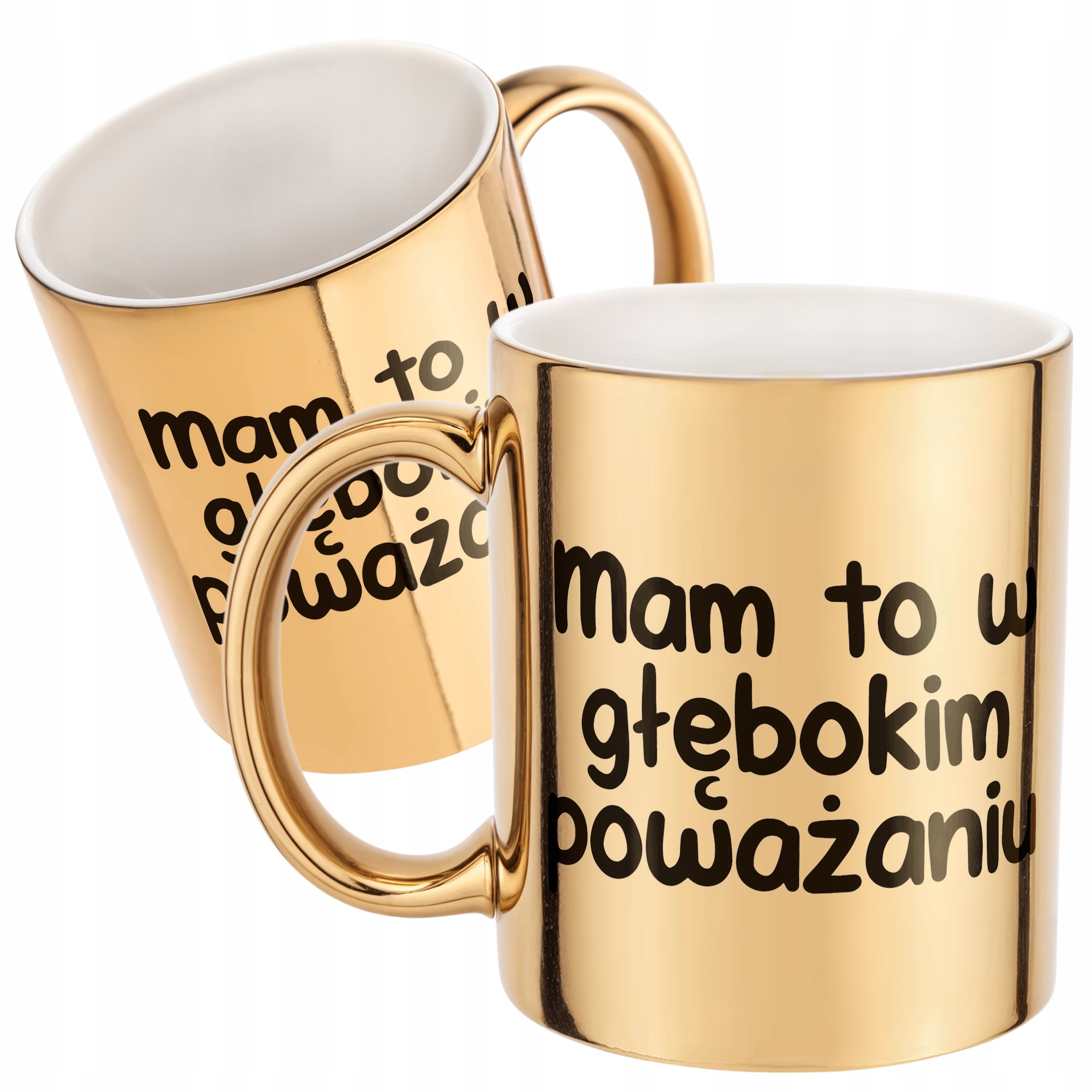 Złoty Kubek Mam To W Głębokim Poważaniu Śmieszny Zabawny Prezent