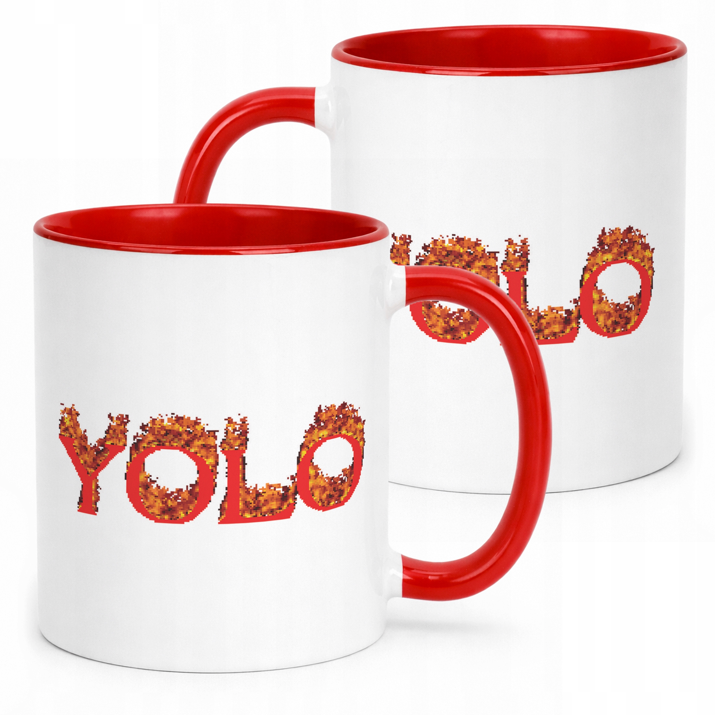 Kubek ceramiczny YOLO Śmieszne Memy Zabawne Prezent