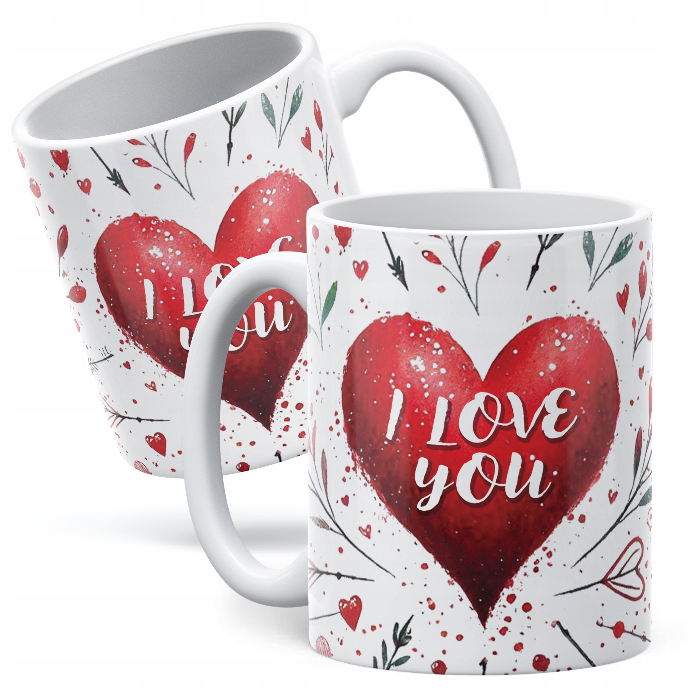 Kubek walentynkowy na Walentynki I Love You Serce Miłość Prezent Upominek