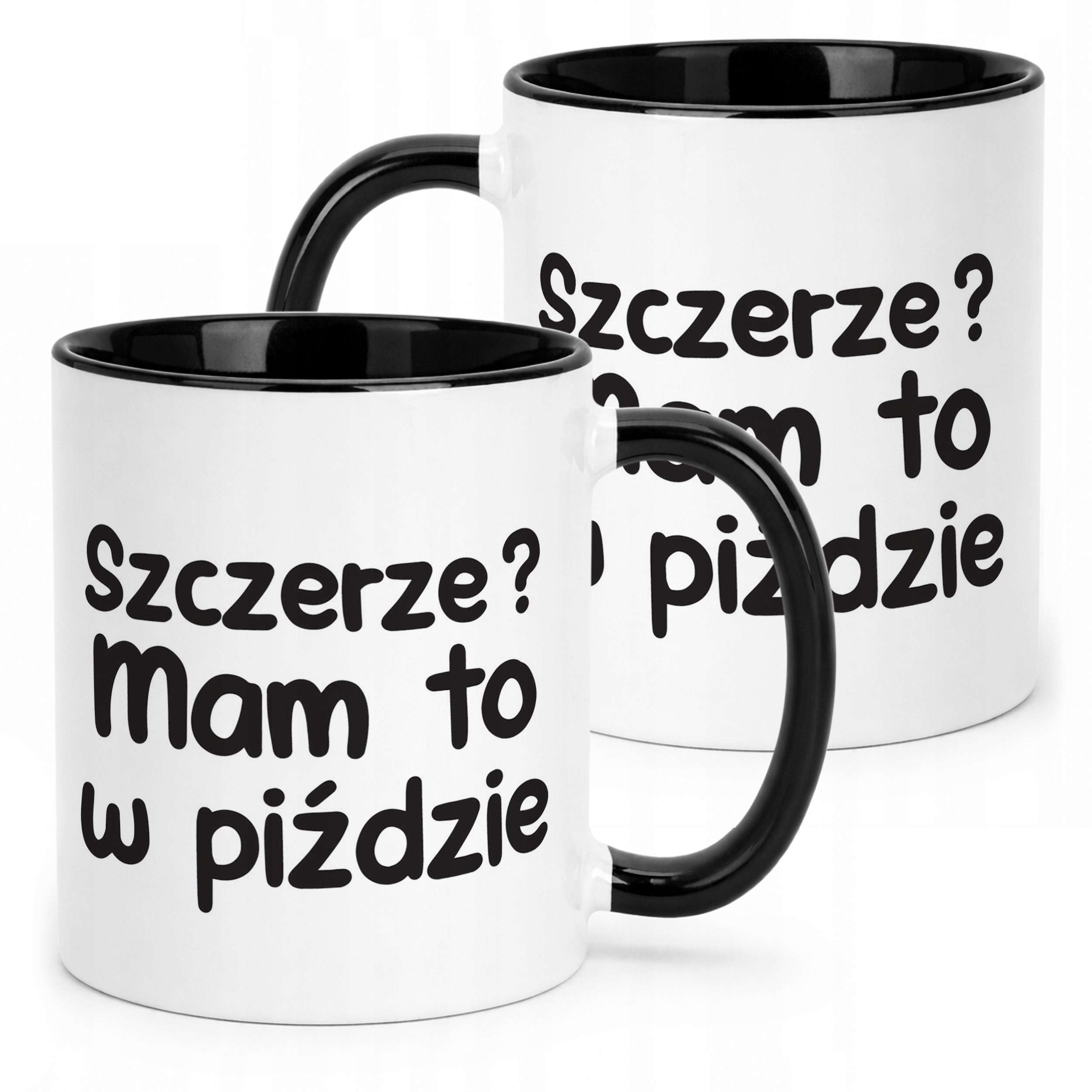 Kubek Czarny Szczerze Mam To W Pi**zie Śmieszny Zabawny Prezent