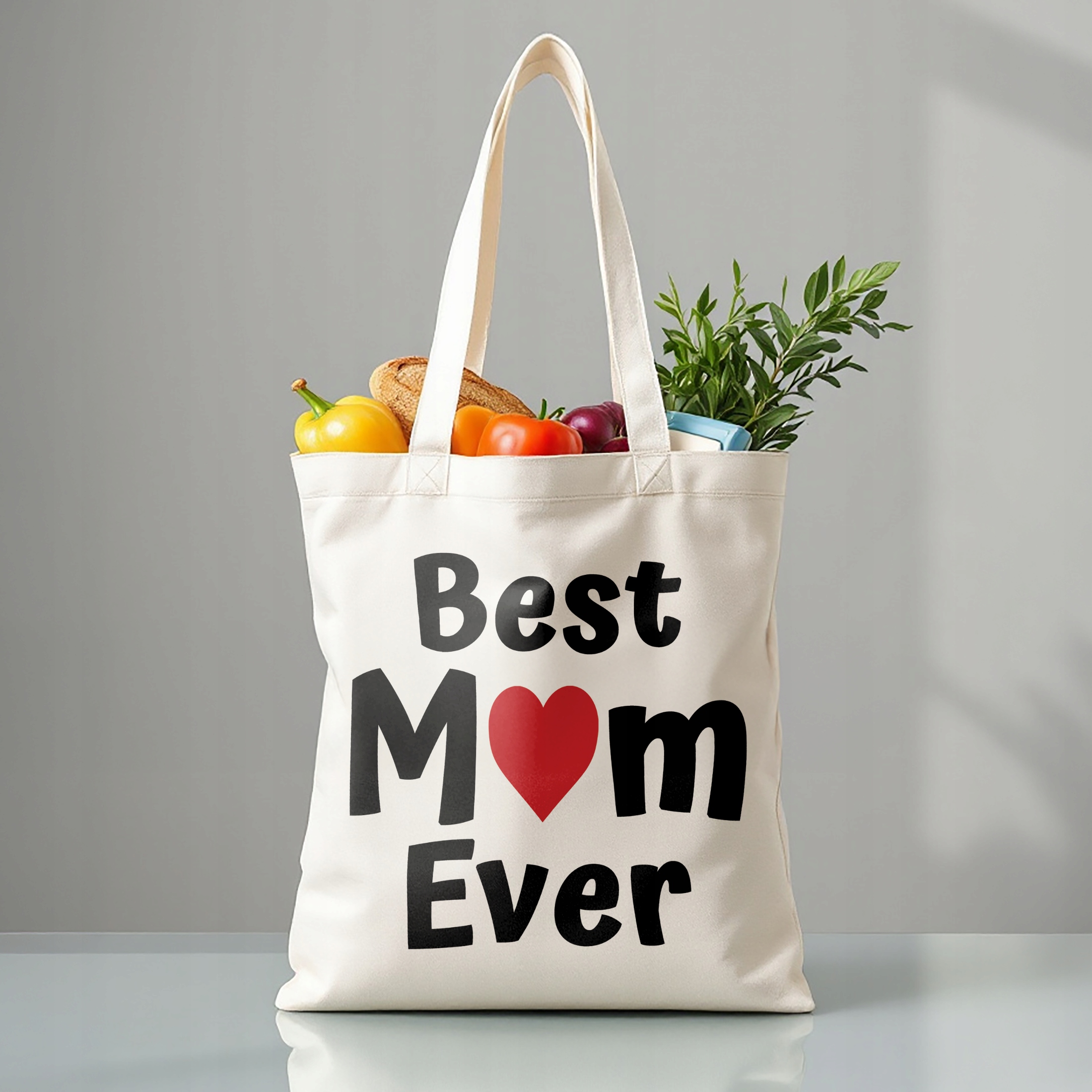 Torba bawełniana premium Best Mom Ever Dzień Matki Prezent