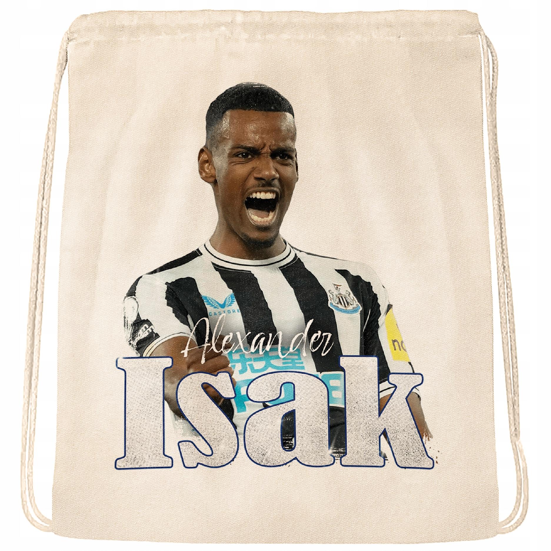 Plecak bawełniany Alexander Isak dla kibiców Newcastle