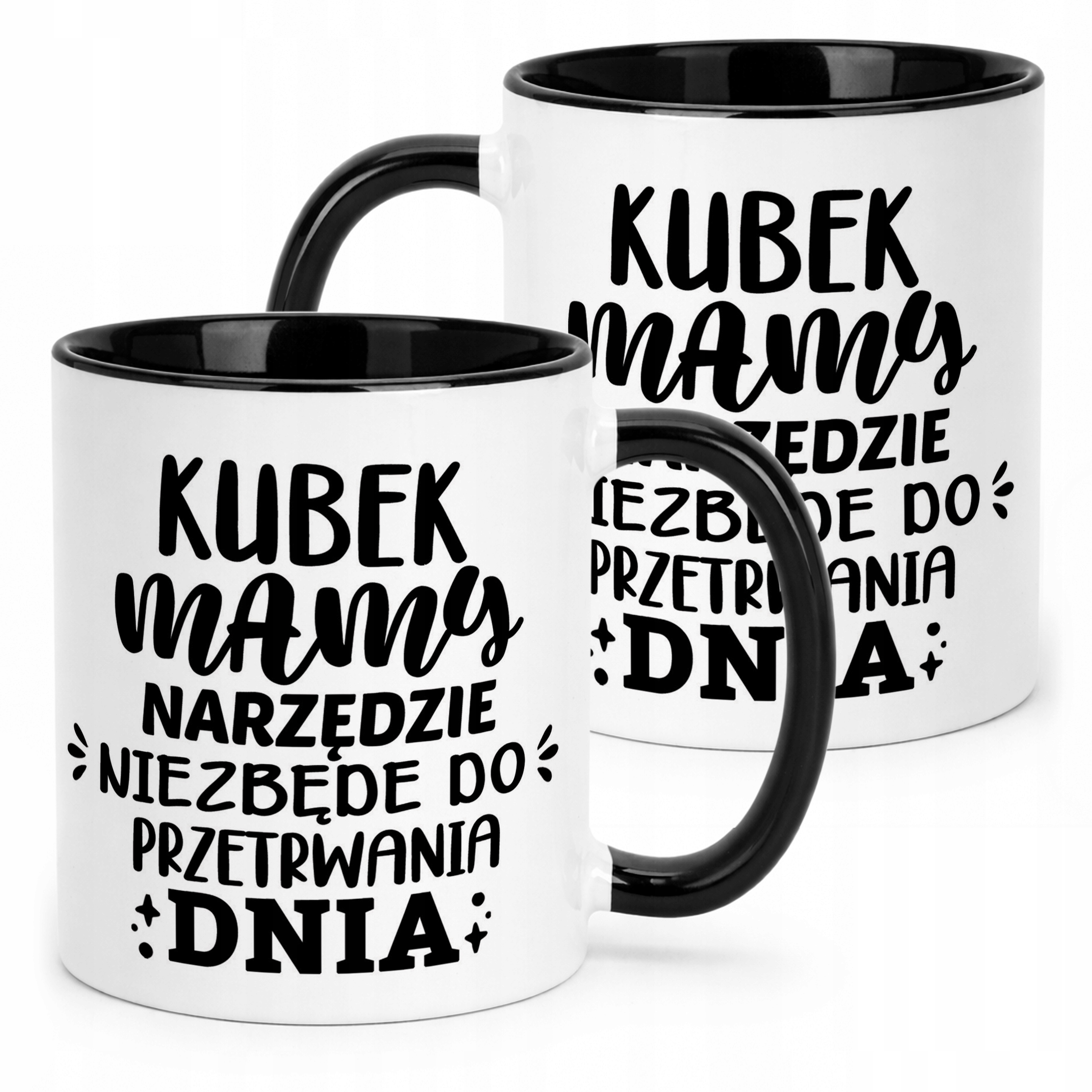 Kubek Czarny Dzień Matki Dla Mamy Prezent Narzędzie Do Przetrwania