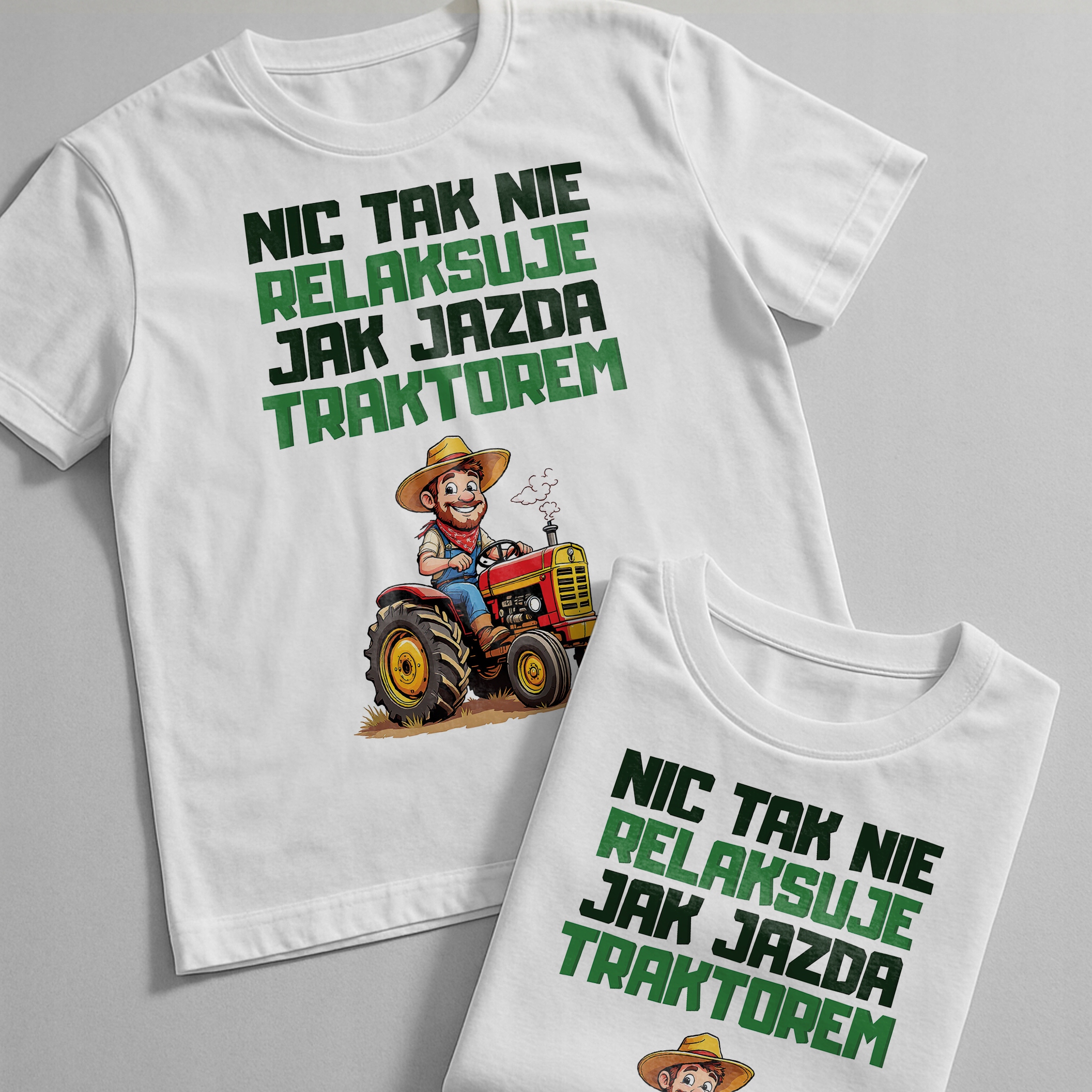Koszulka biała męska Dla Rolnika Zabawny Prezent Upominek