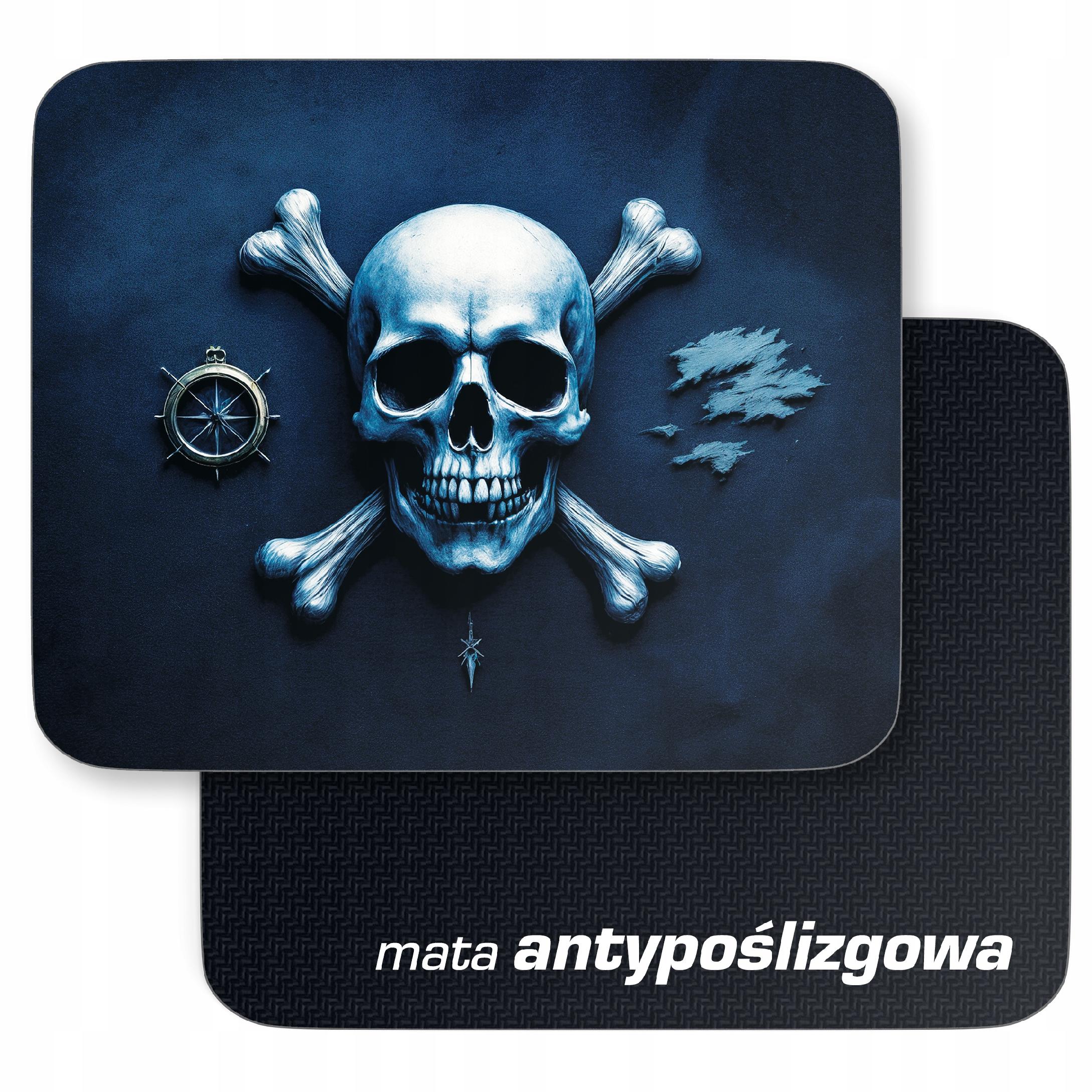 Podkładka pod mysz 22×18 cm Statek Piraci Pirat Czaszka
