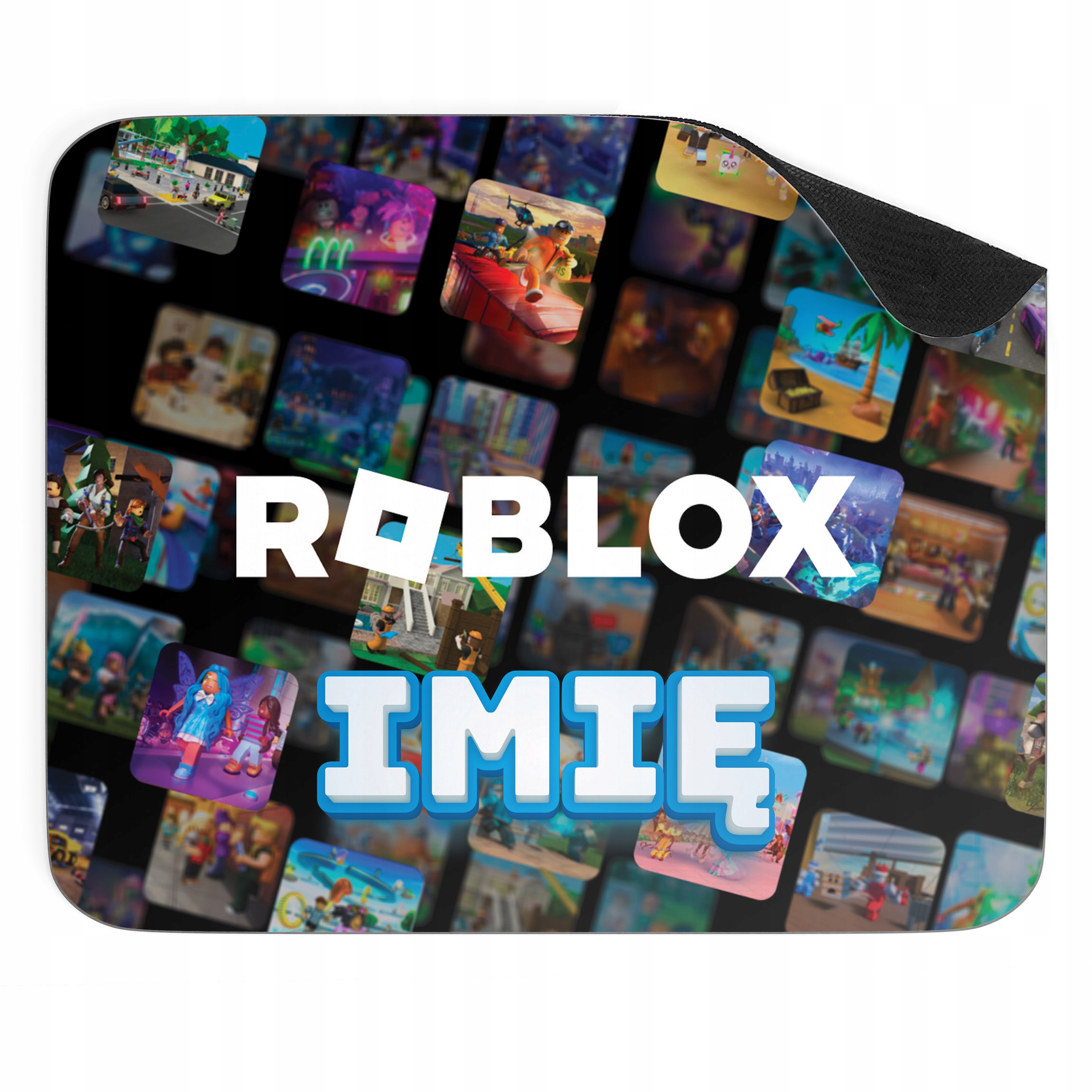 Zestaw Z Imieniem kubek + podkładka pod mysz 22×18 cm ROBLOX Dla Gracza