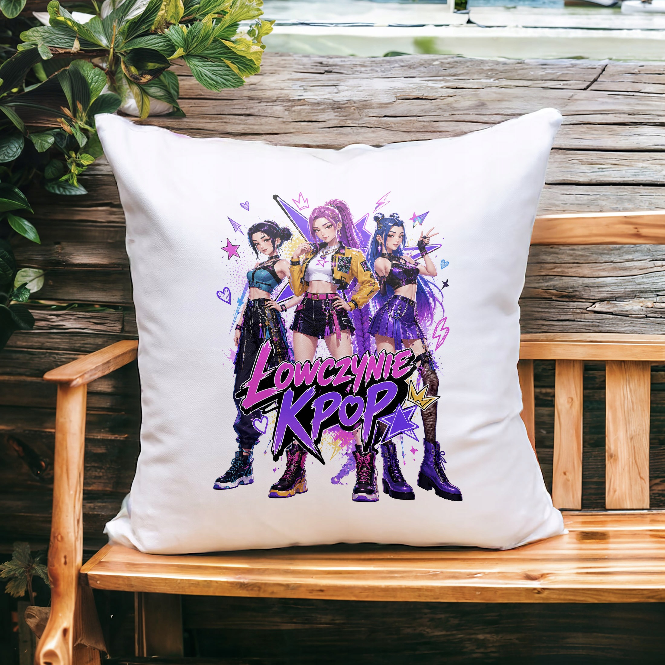 Zestaw Kubek Czerwony Poduszka Z Nadrukiem ŁOWCZYNIE KPOP Prezent