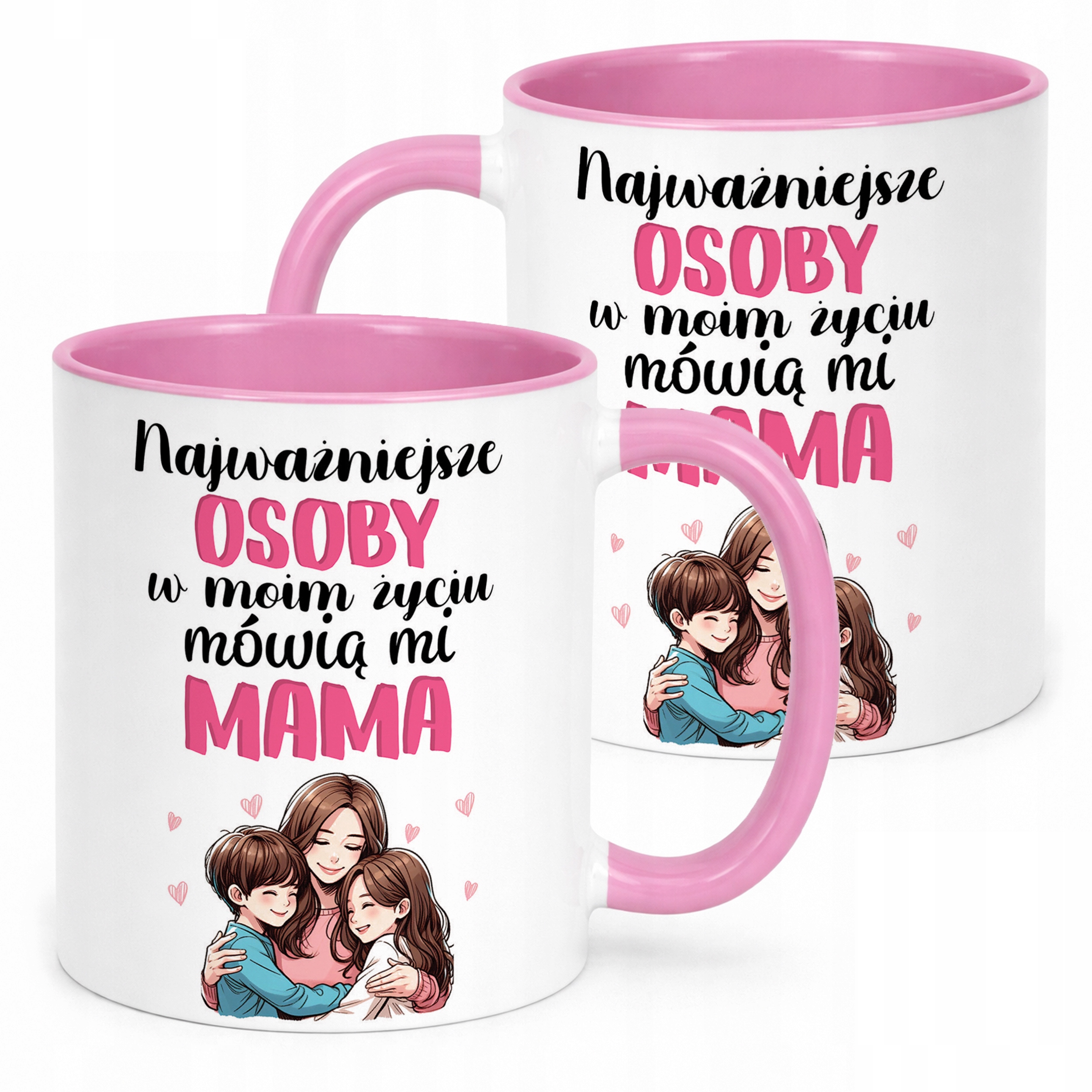 Kubek Różowy Dzień Matki Dla Mamy Prezent Najważniejsze Osoby