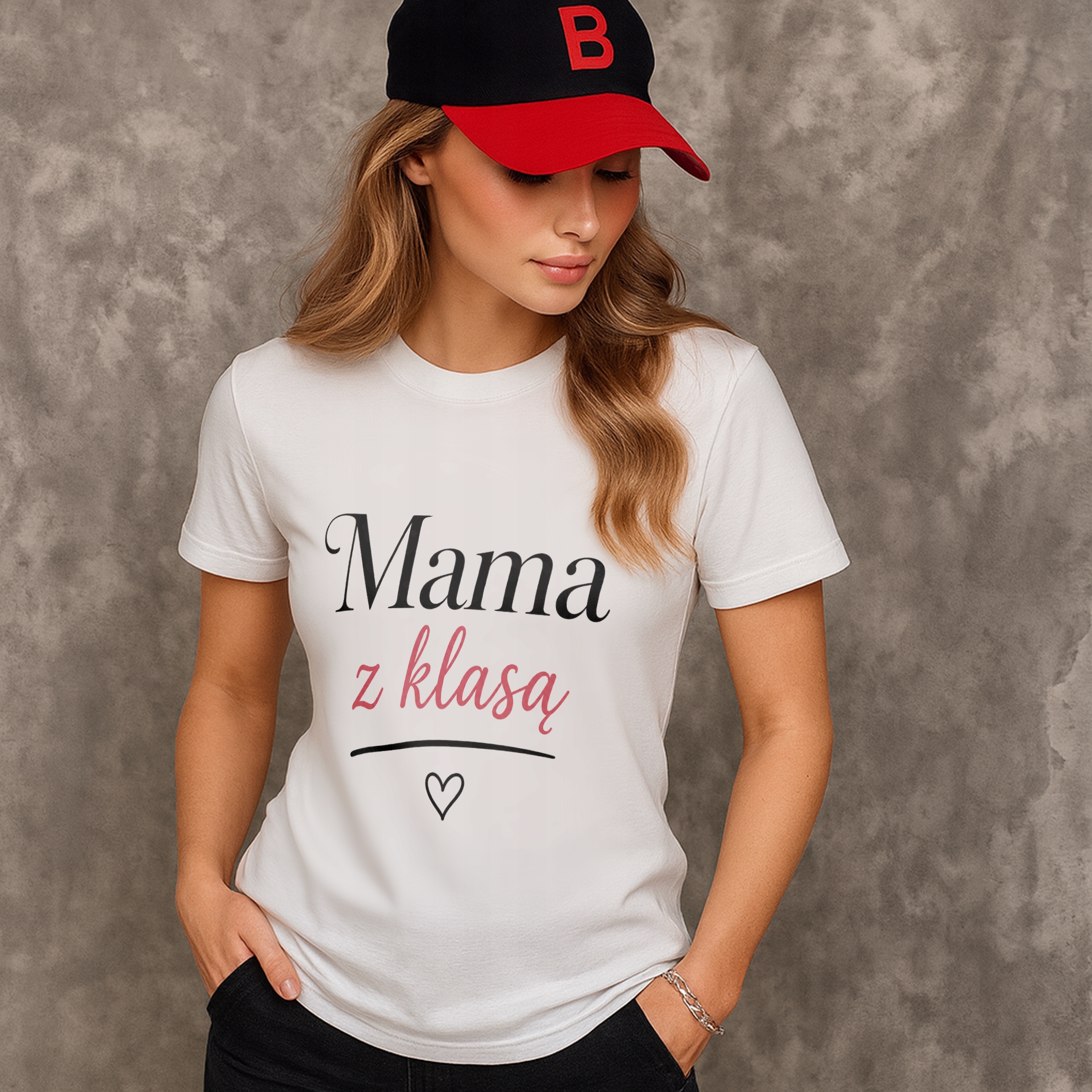 Koszulka biała damska Dzień Matki Dla Mamy Prezent Upominek r. S