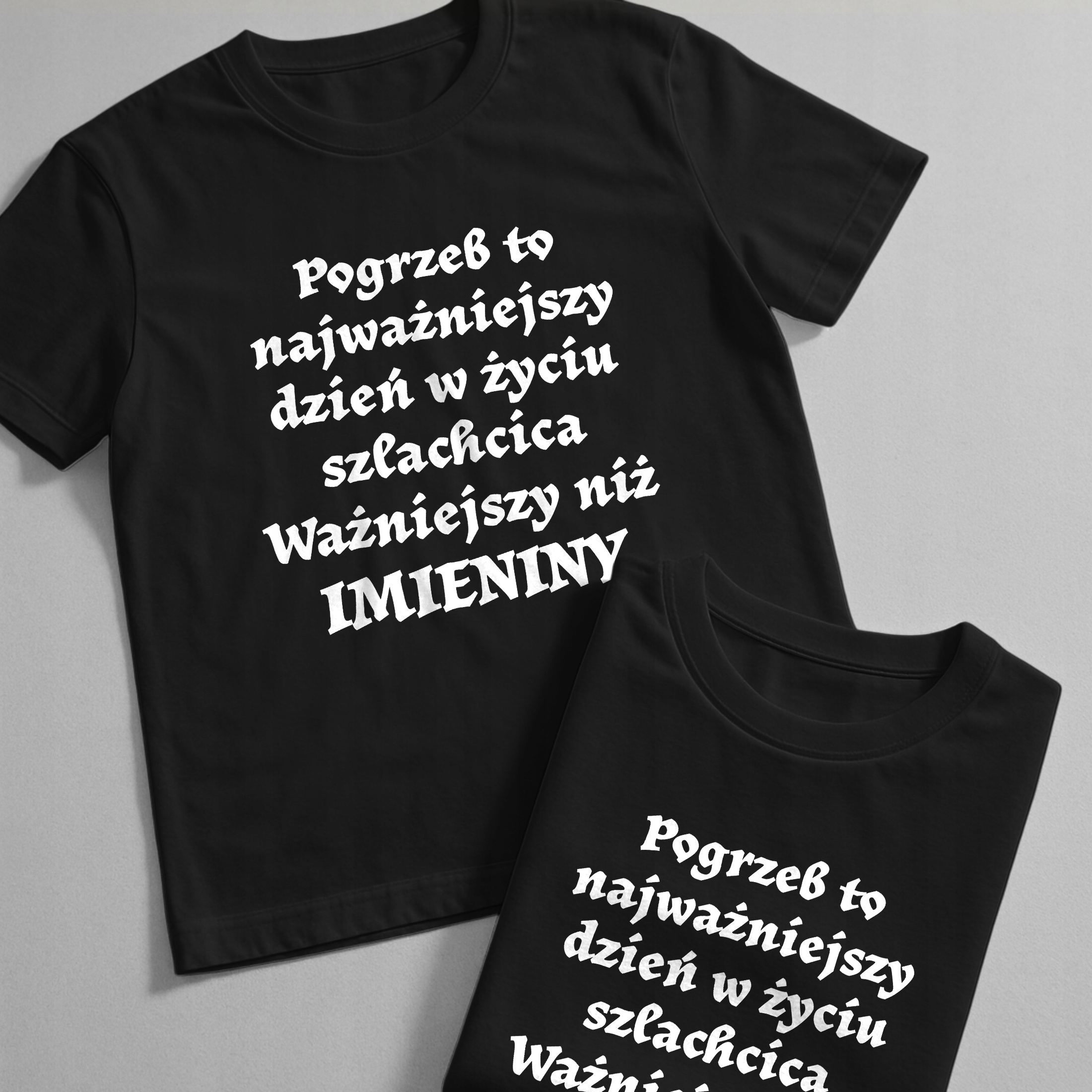 Koszulka czarna męska 1670 Pogrzeb To r. 3XL