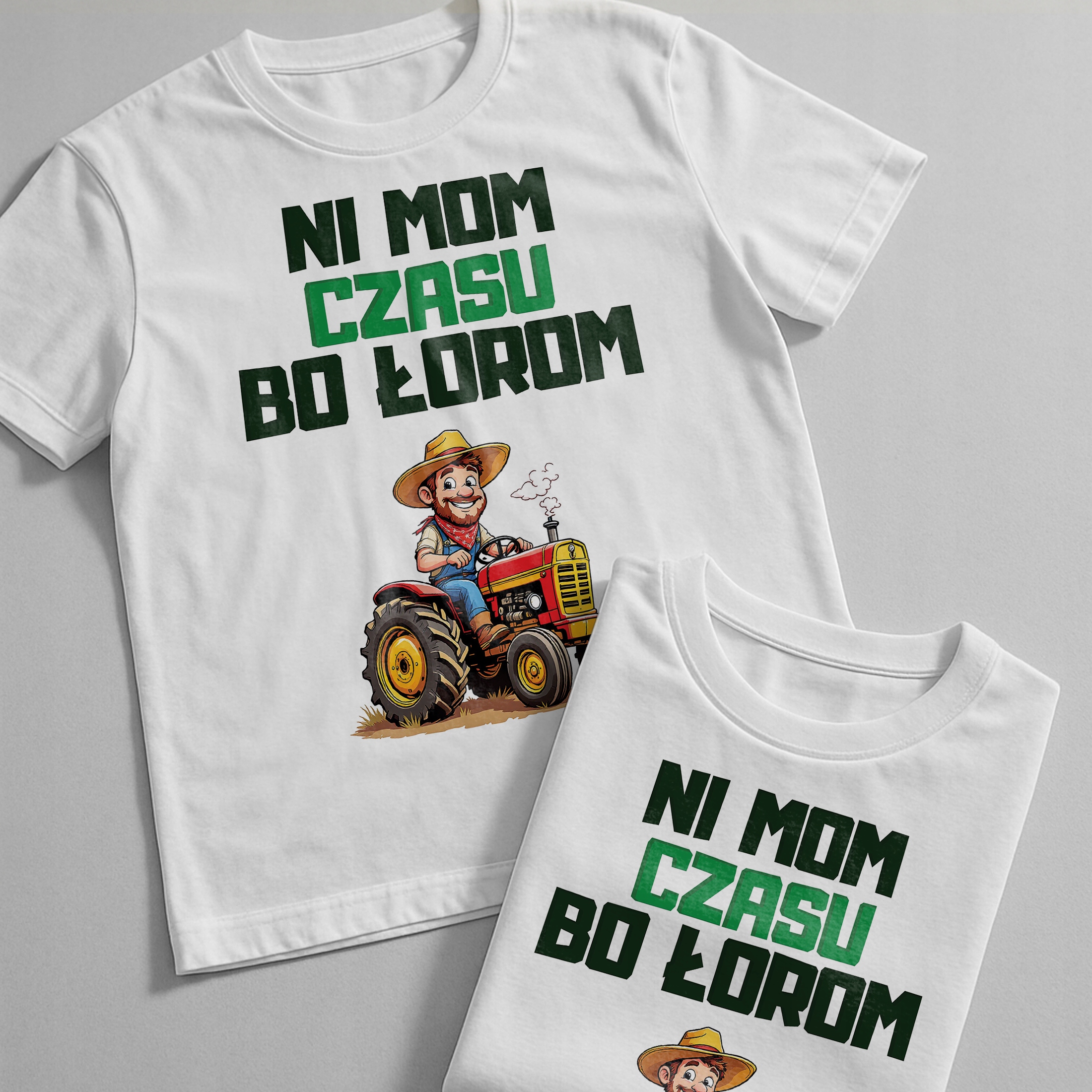 Koszulka biała męska Dla Rolnika Zabawny Prezent Upominek