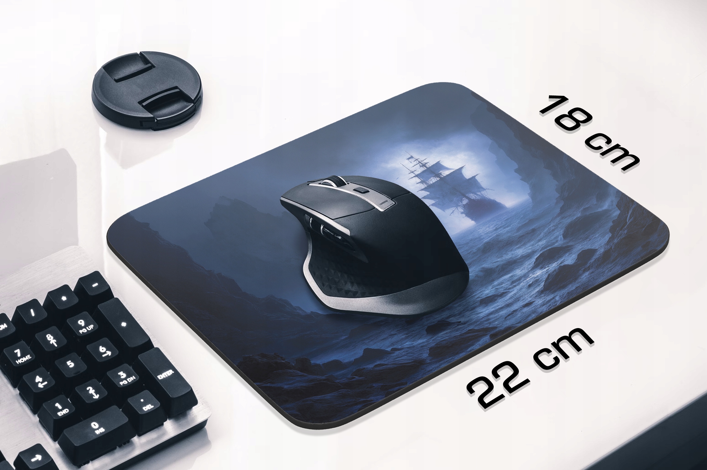Podkładka pod mysz 22×18 cm Statek Piraci Pirat Czaszka