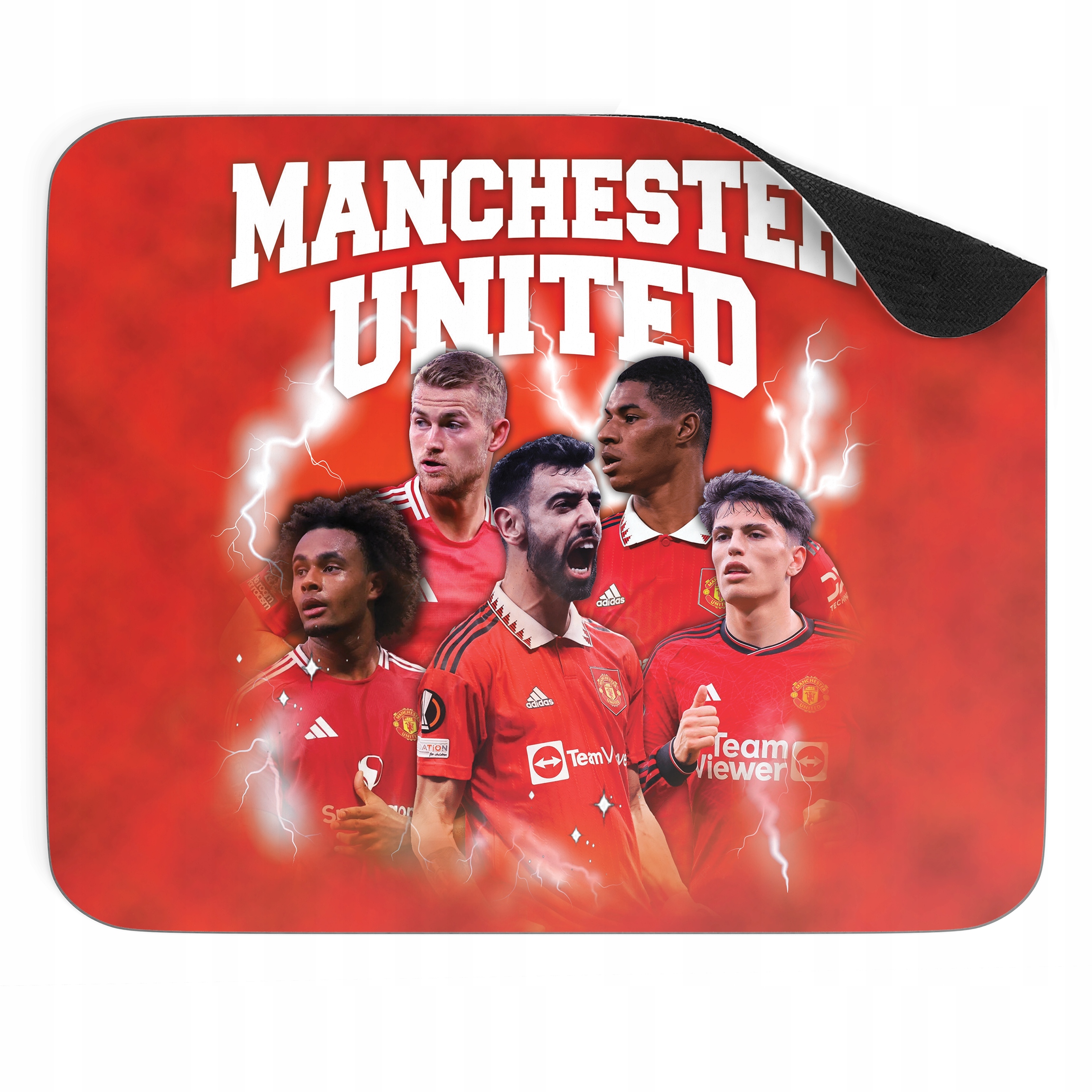 Zestaw Kubek Piłkarski + Podkładka pod mysz Manchester United Fernandes