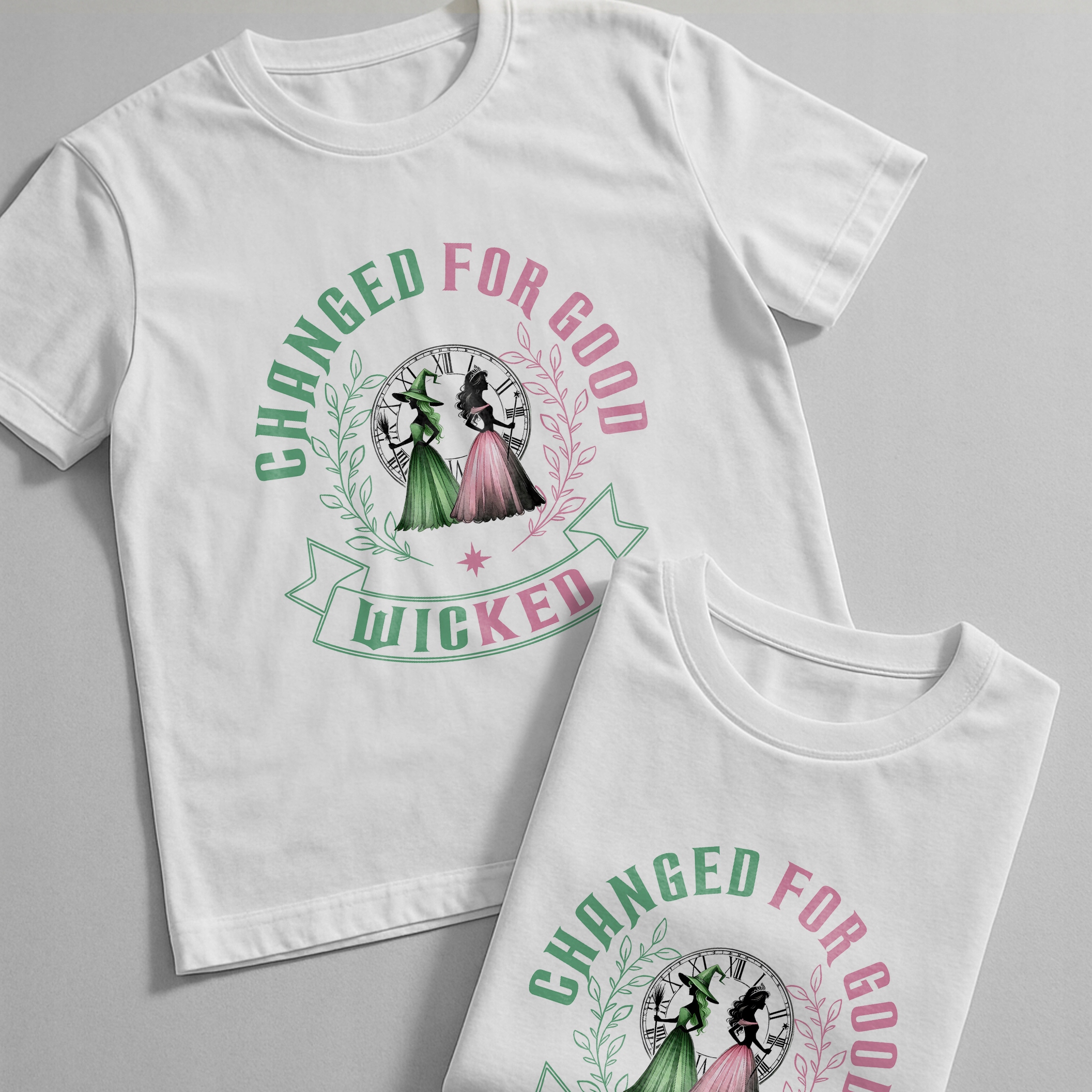 Koszulka biała męska Wicked For Good Oz Elphaba Glinda r. 3XL