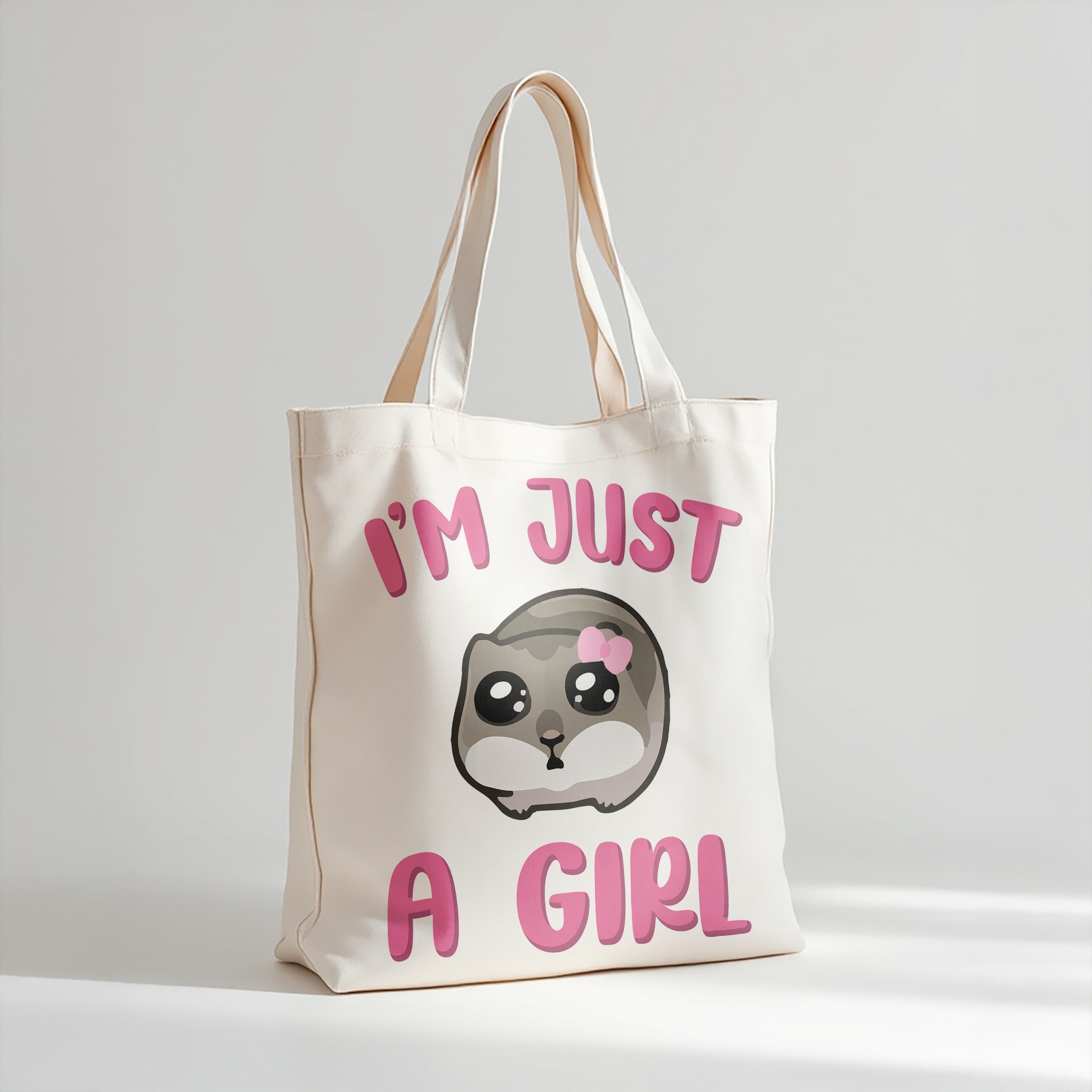 Torba bawełniana premium I’m Just A Girl Mem Zabawny Prezent