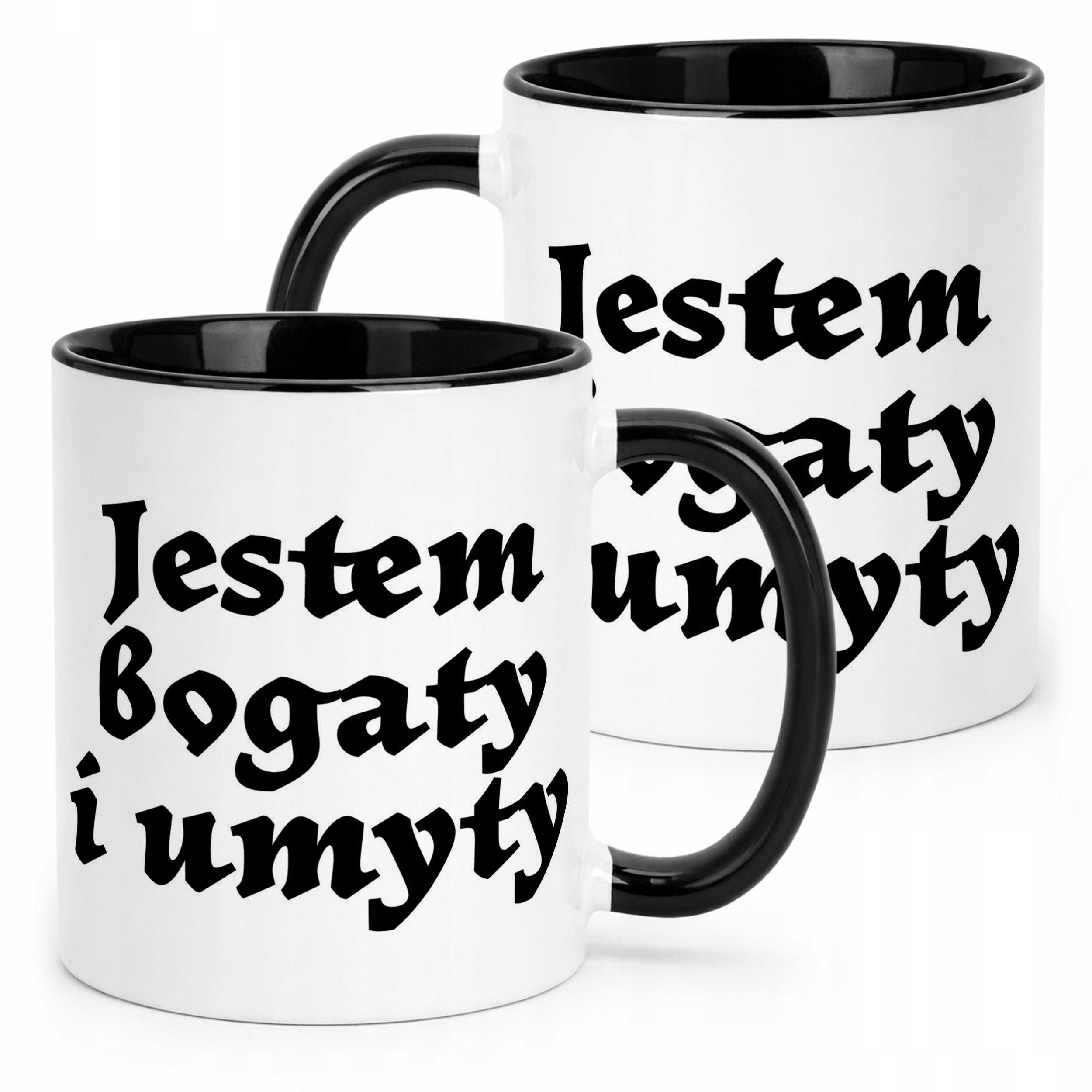 Kubek Czarny 1670 Jestem Bogaty i Umyty Dla Fanów Serialu Prezent