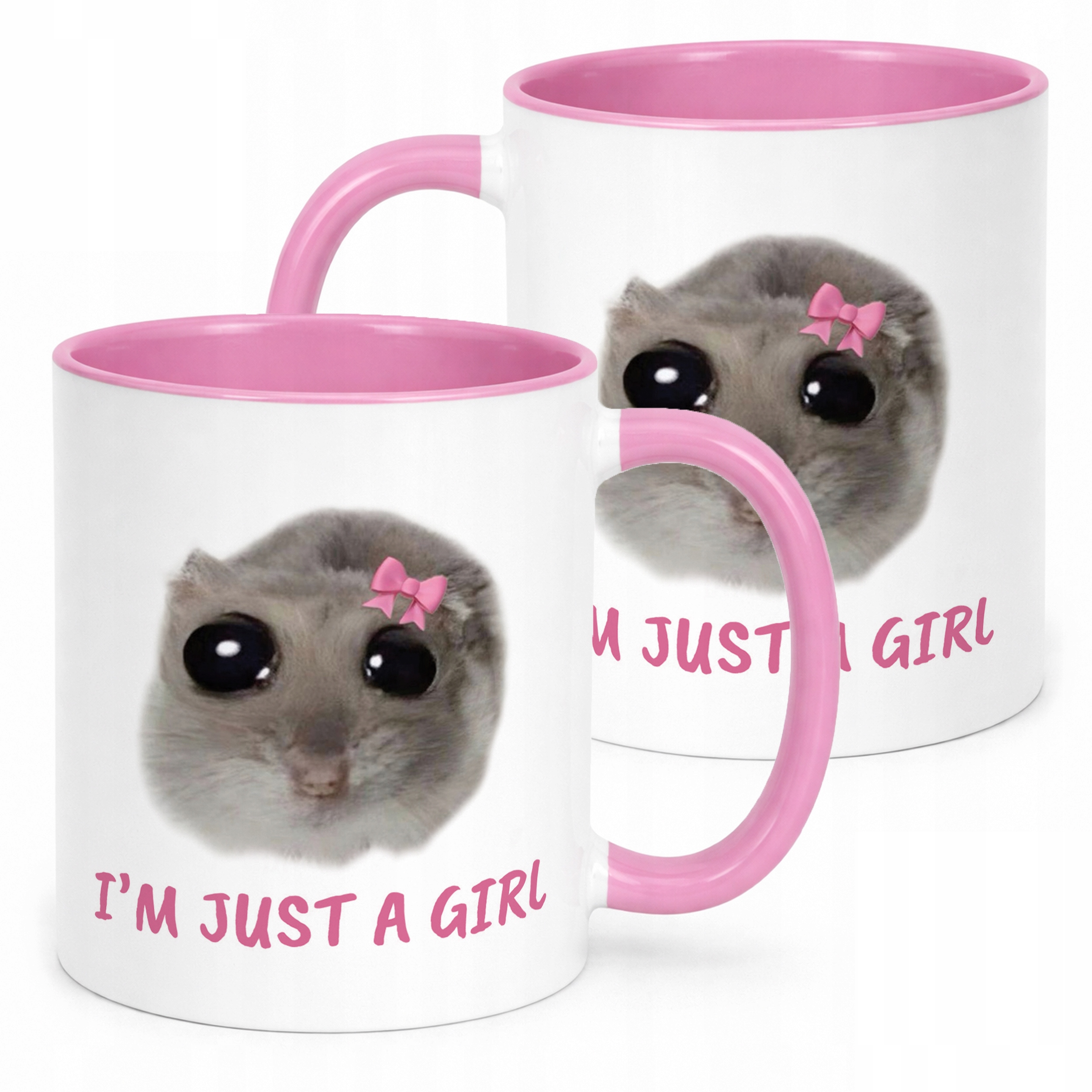 Kubek Różowy I’m Just A Girl Dla Dziewczyny Prezent Upominek