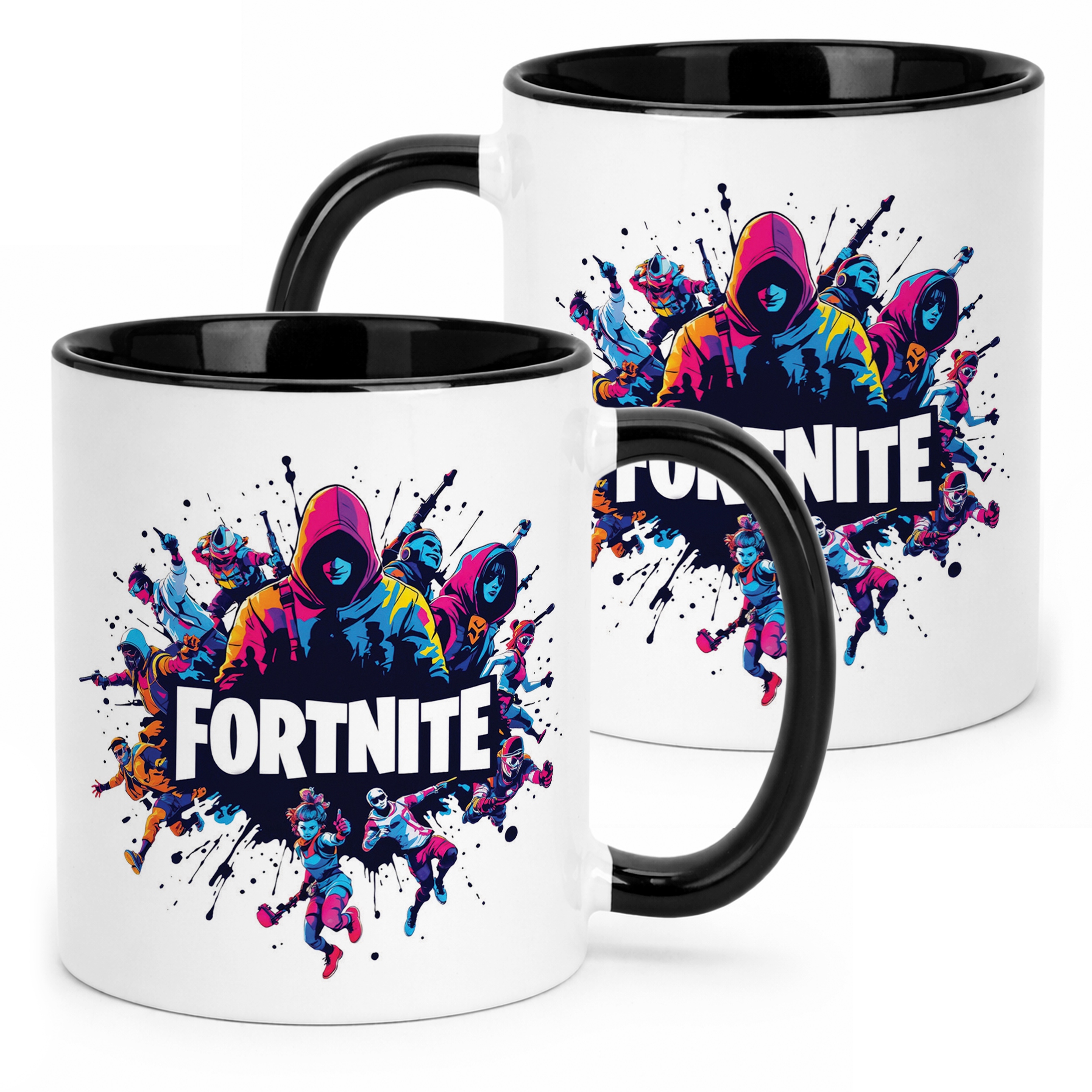 Kubek Czarny Fortnite Dla Fanów Gry Graczy Dla Dzieci Prezent