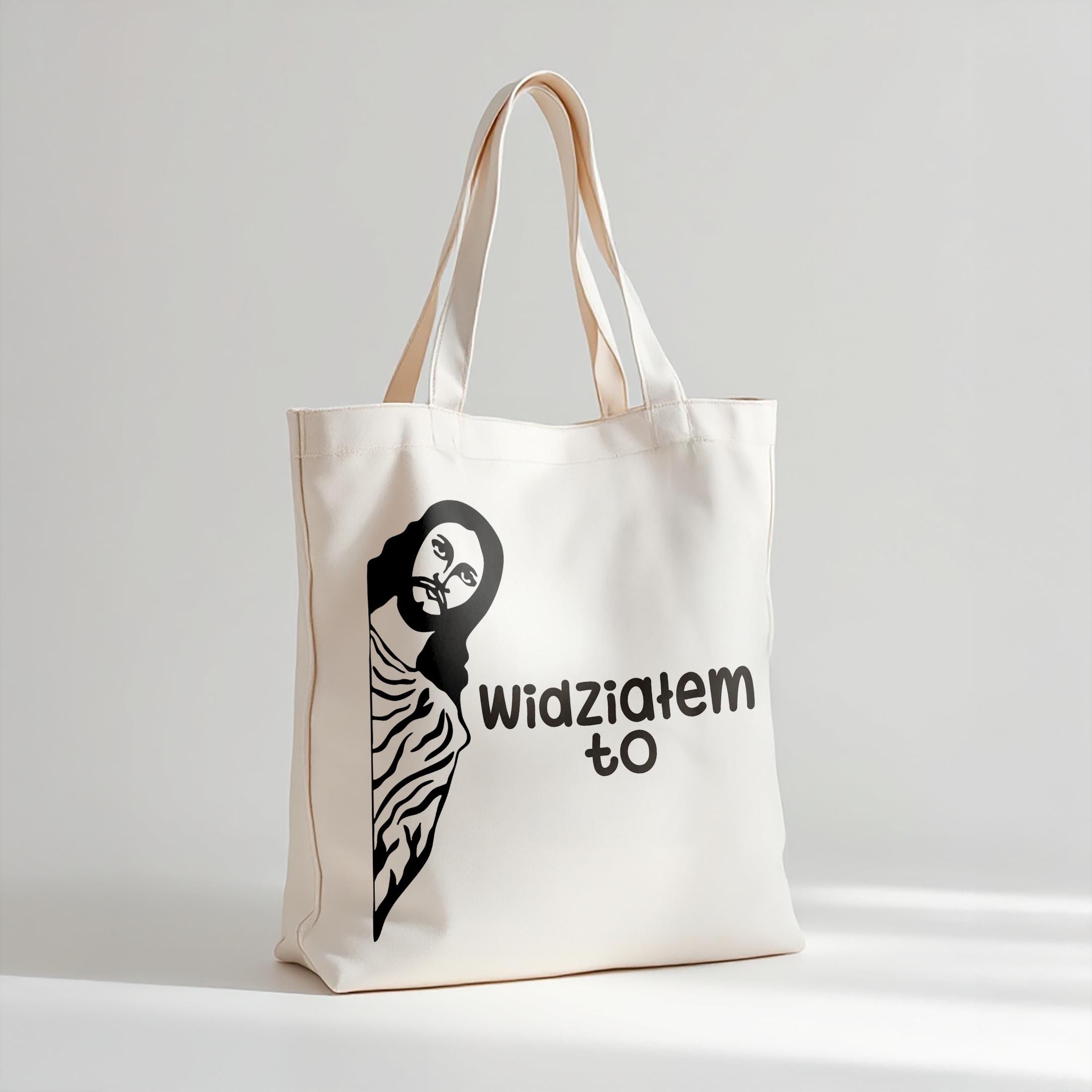 Torba bawełniana premium Widziałem To Jezus Zabawny Prezent