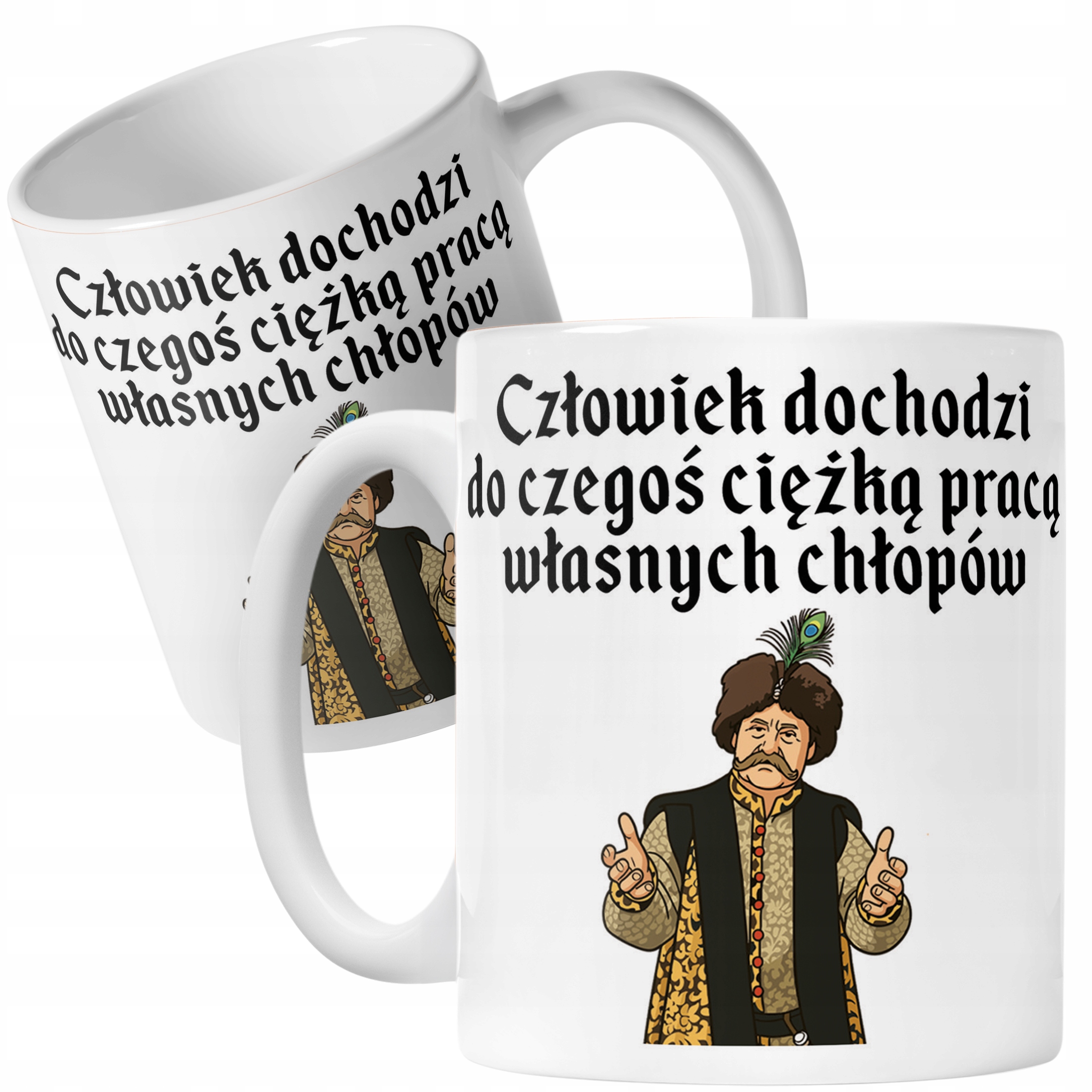 Kubek ceramiczny 1670 Człowiek Dochodzi Do Czegoś Jan Paweł Prezent