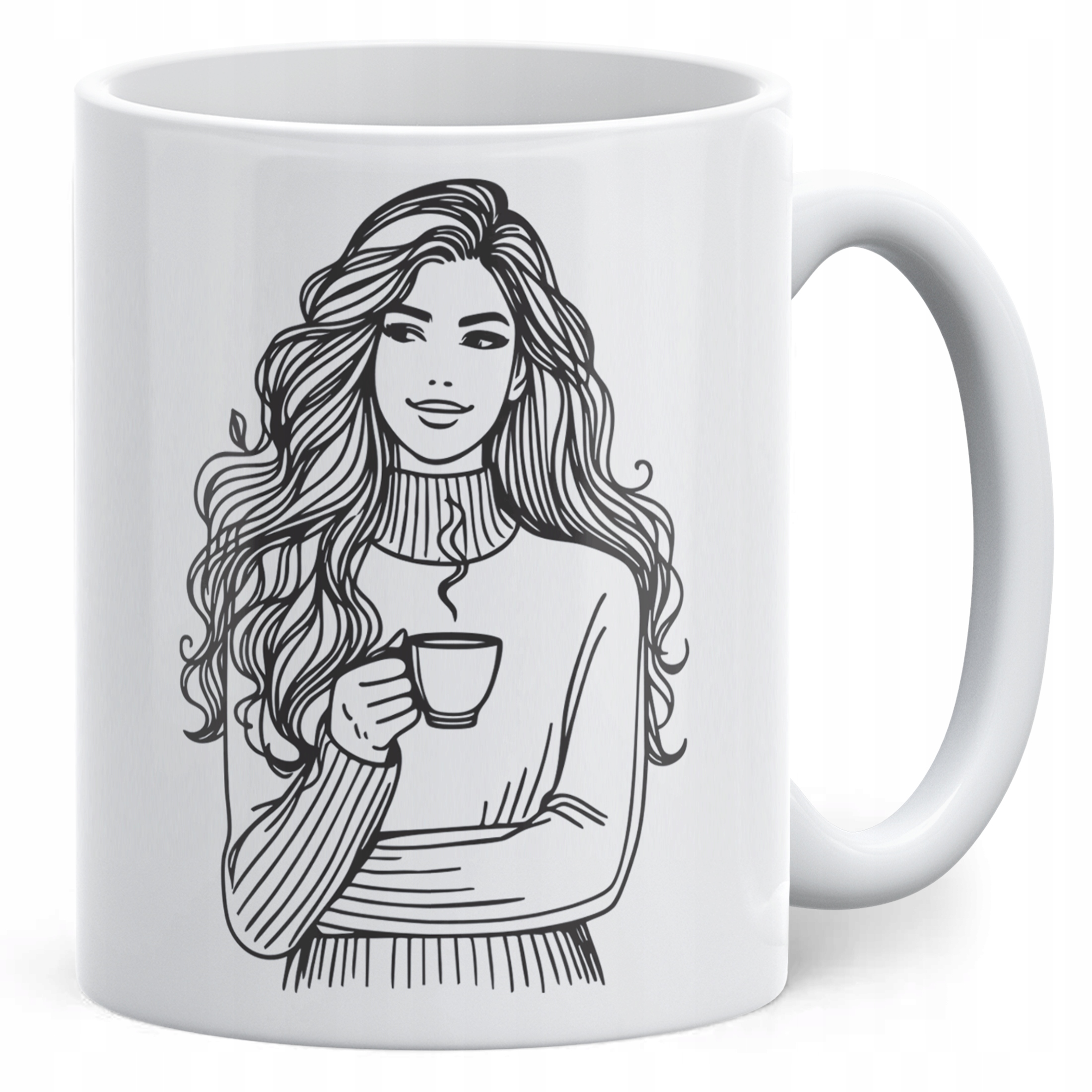 Kubek ceramiczny Dzień Kobiet Ale najpierw Kawa Prezent Dla Kobiety