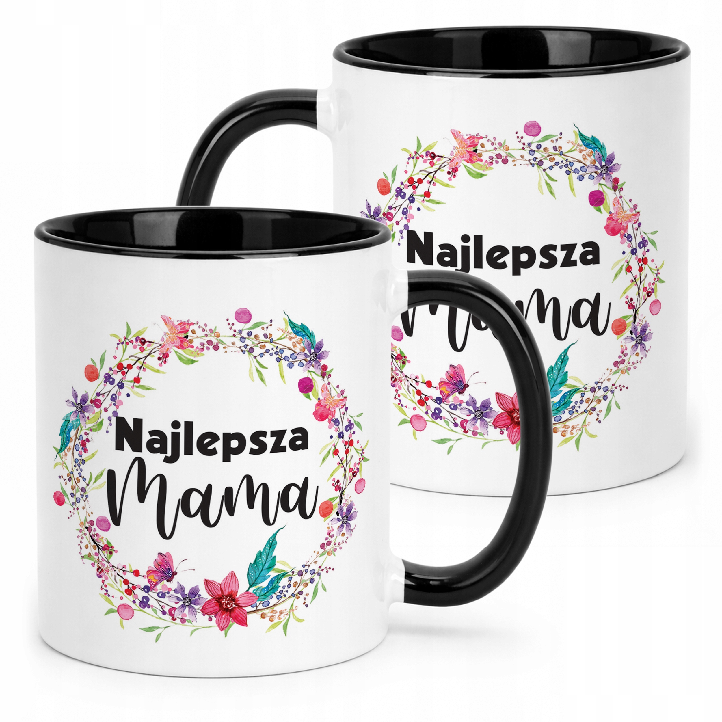 Kubek Czarny Dzień Matki Dla Mamy Prezent Najlepsza Mama