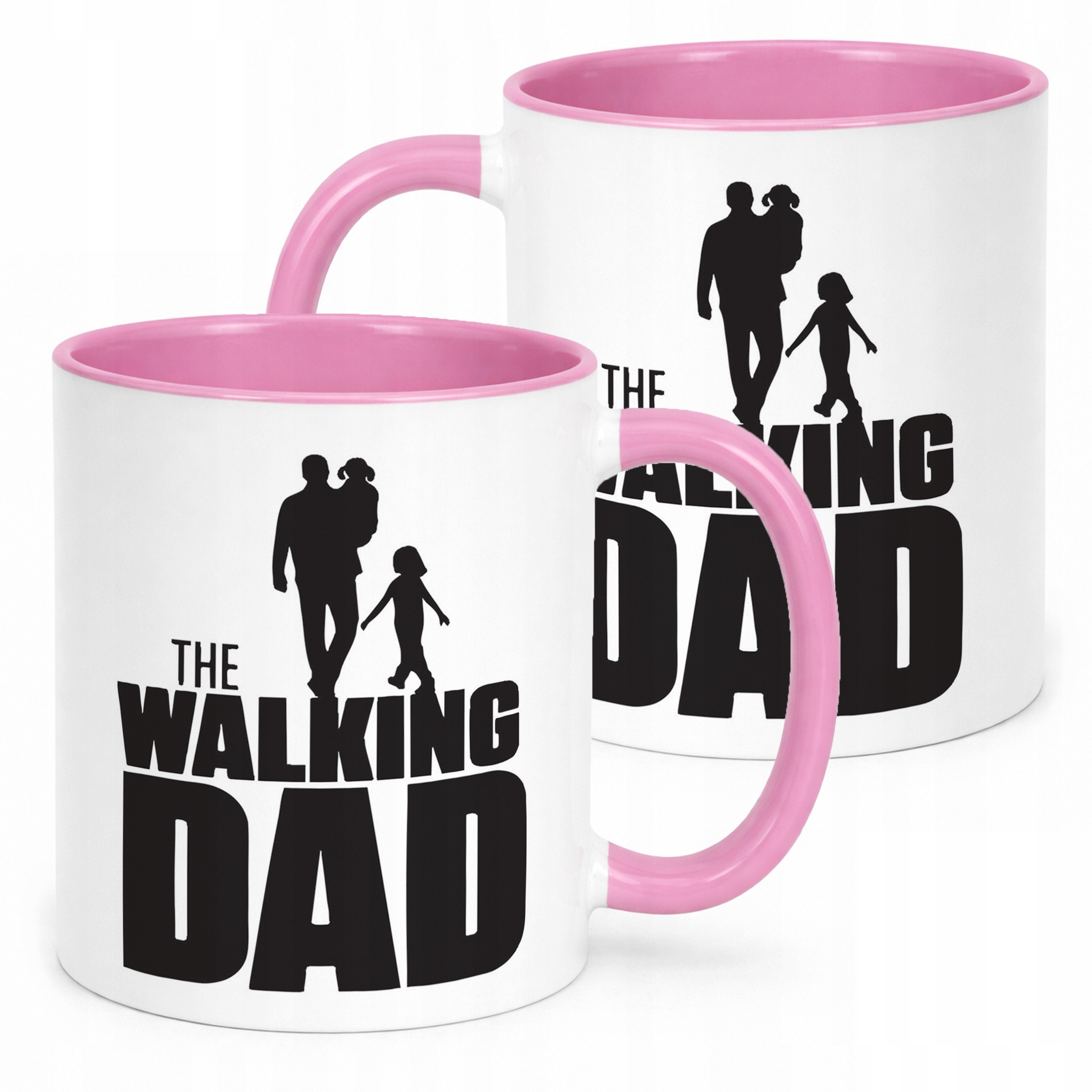 Kubek Różowy Dzień Ojca Dla Taty The Walking Dad Prezent
