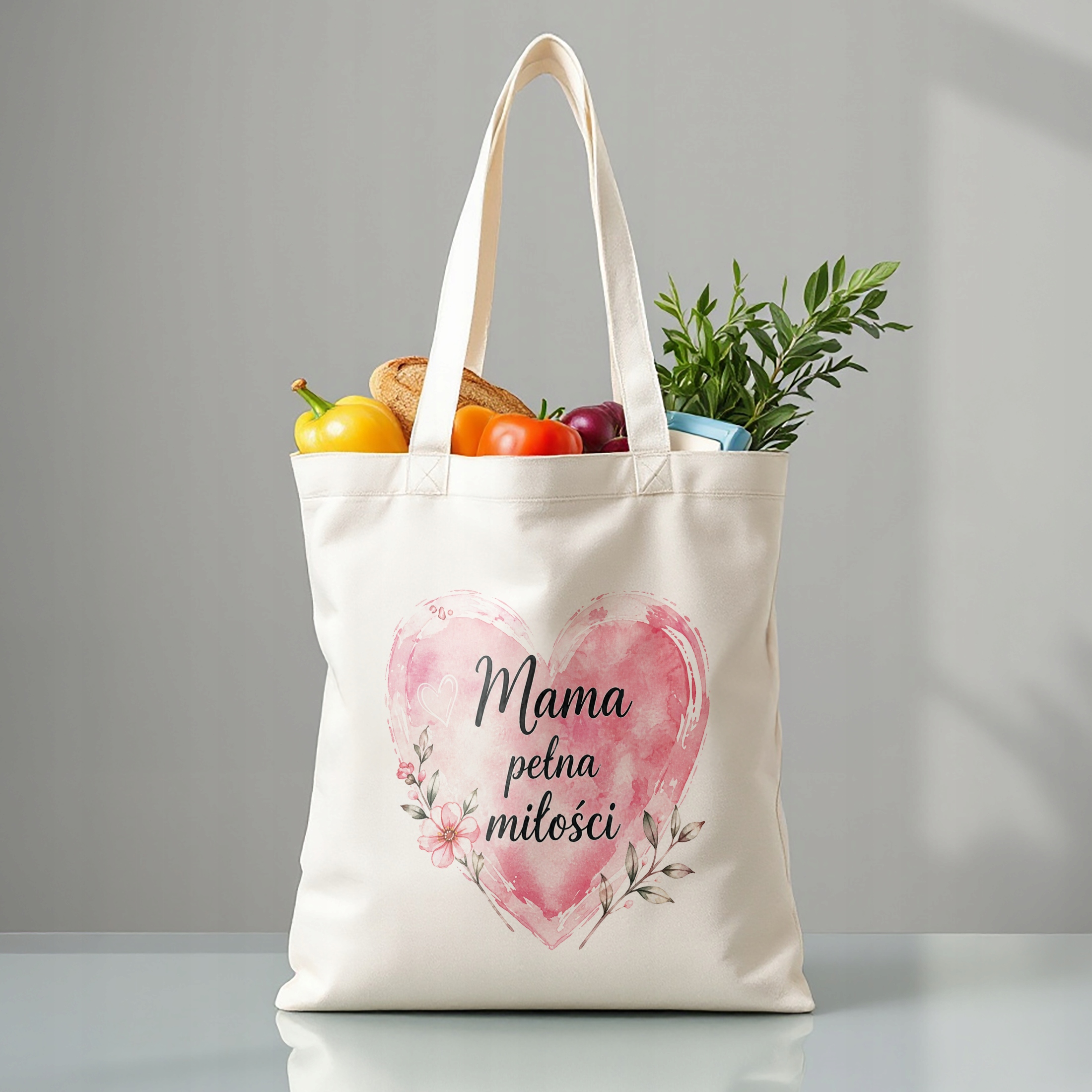 Dzień Matki prezent dla mamy torba bawełniana eco torba na zakupy dla mamy