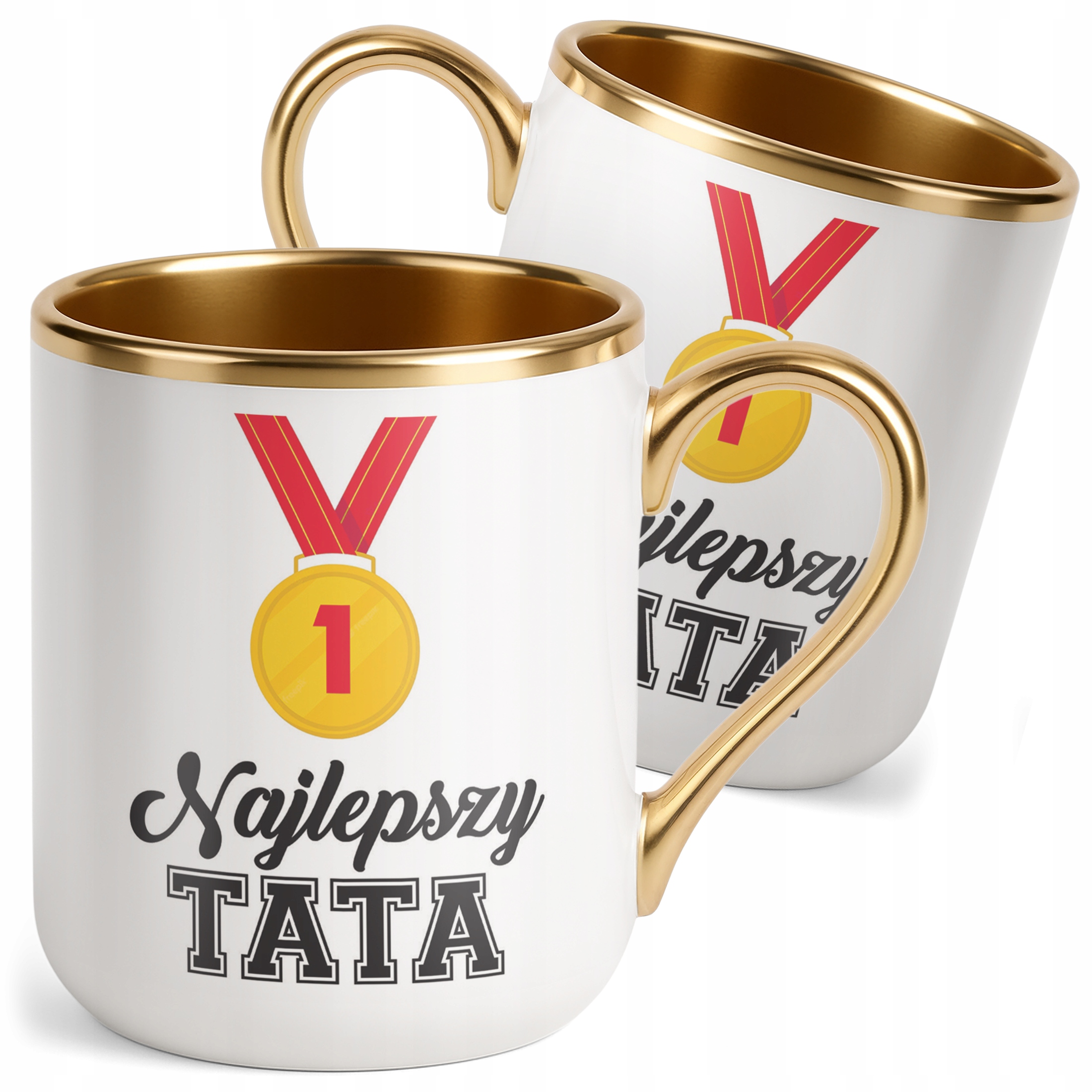Kubek Premium Złoty Dzień Ojca Dla Taty Najlepszy Tata Prezent