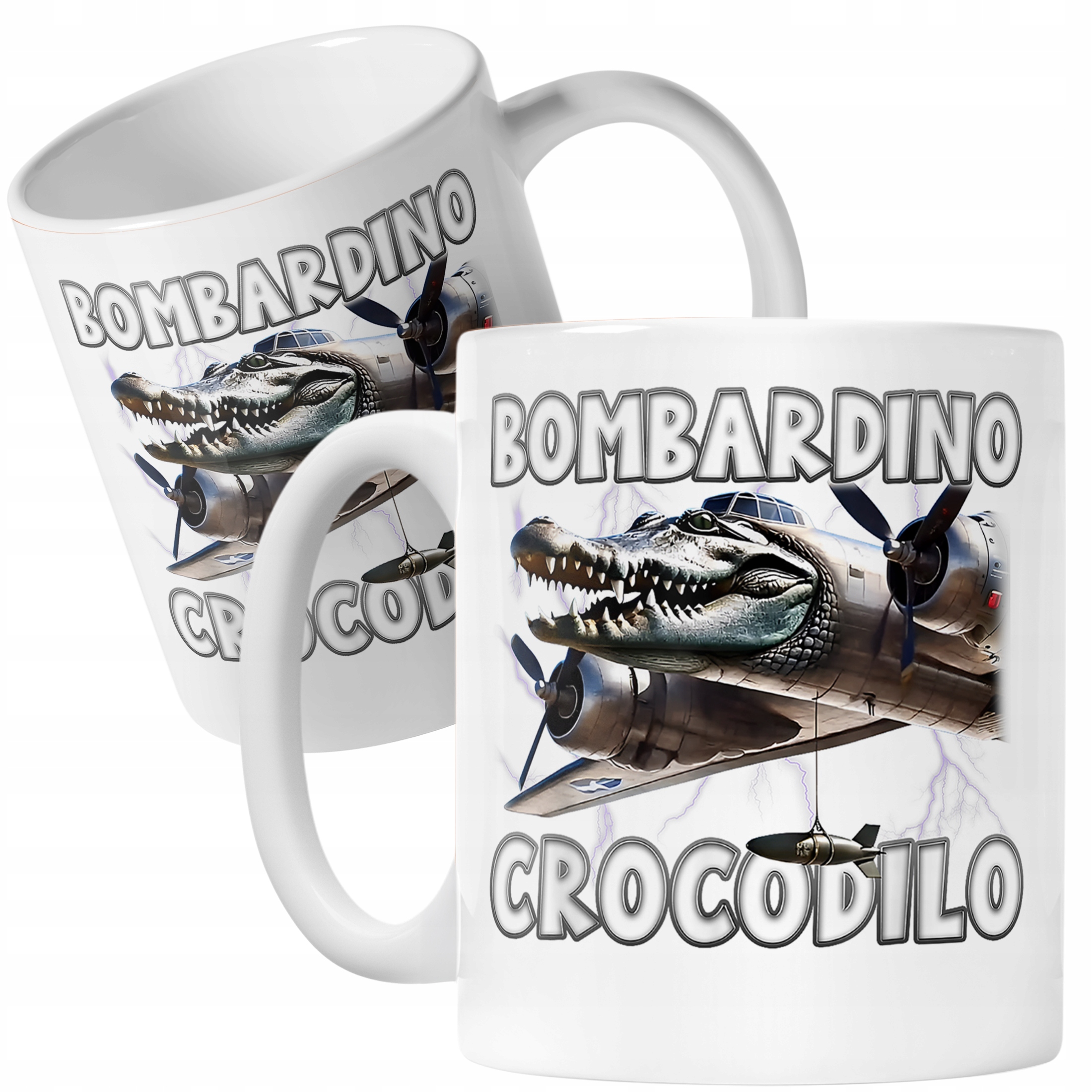Kubek ceramiczny Bombardino Crocodilo viral tiktok brainrot