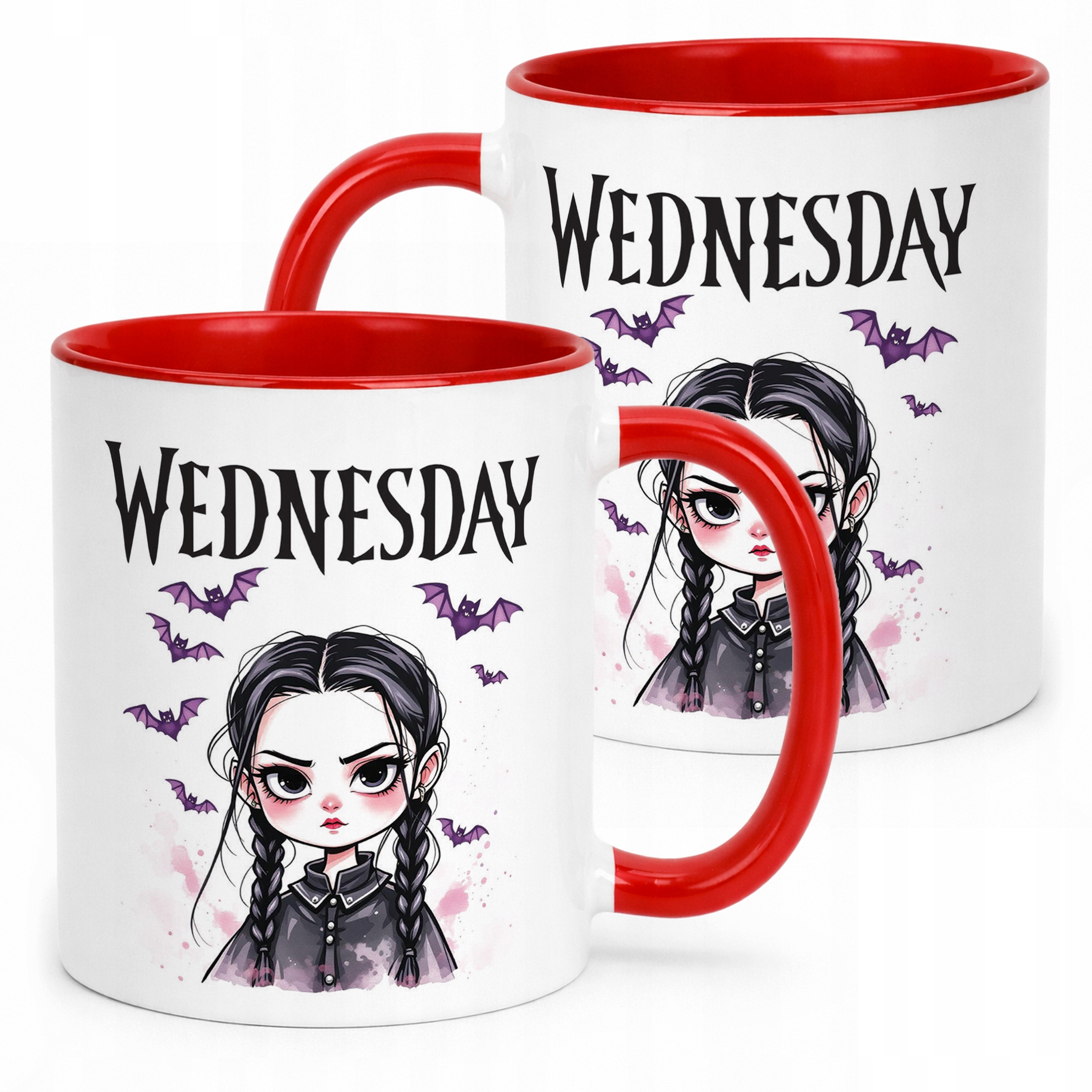Kubek ceramiczny Nevermore Wednesday Addams Dla Fanów Prezent