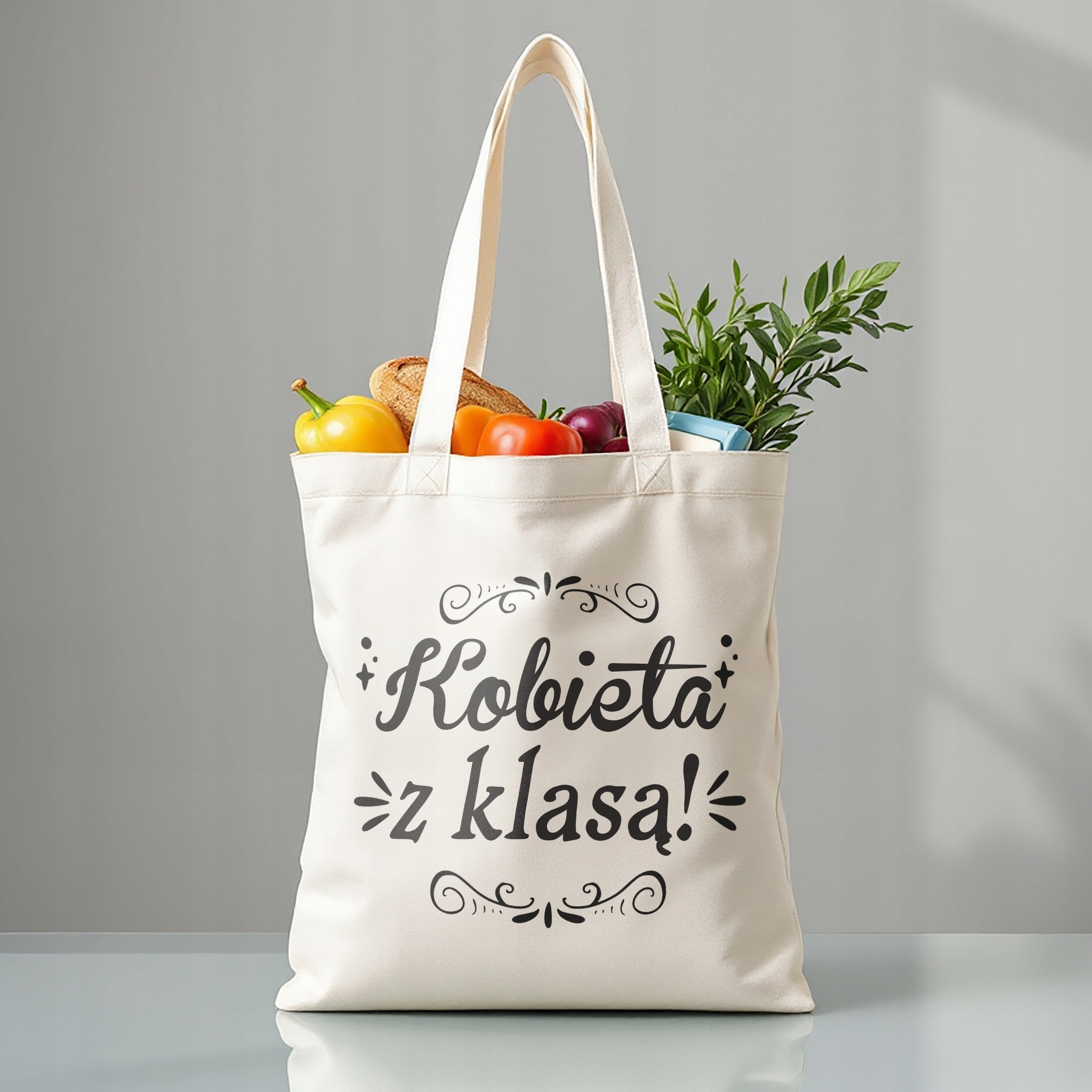 Zestaw Kubek + Torba Dzień Kobiet Prezent Upominek Kobieta z Klasą