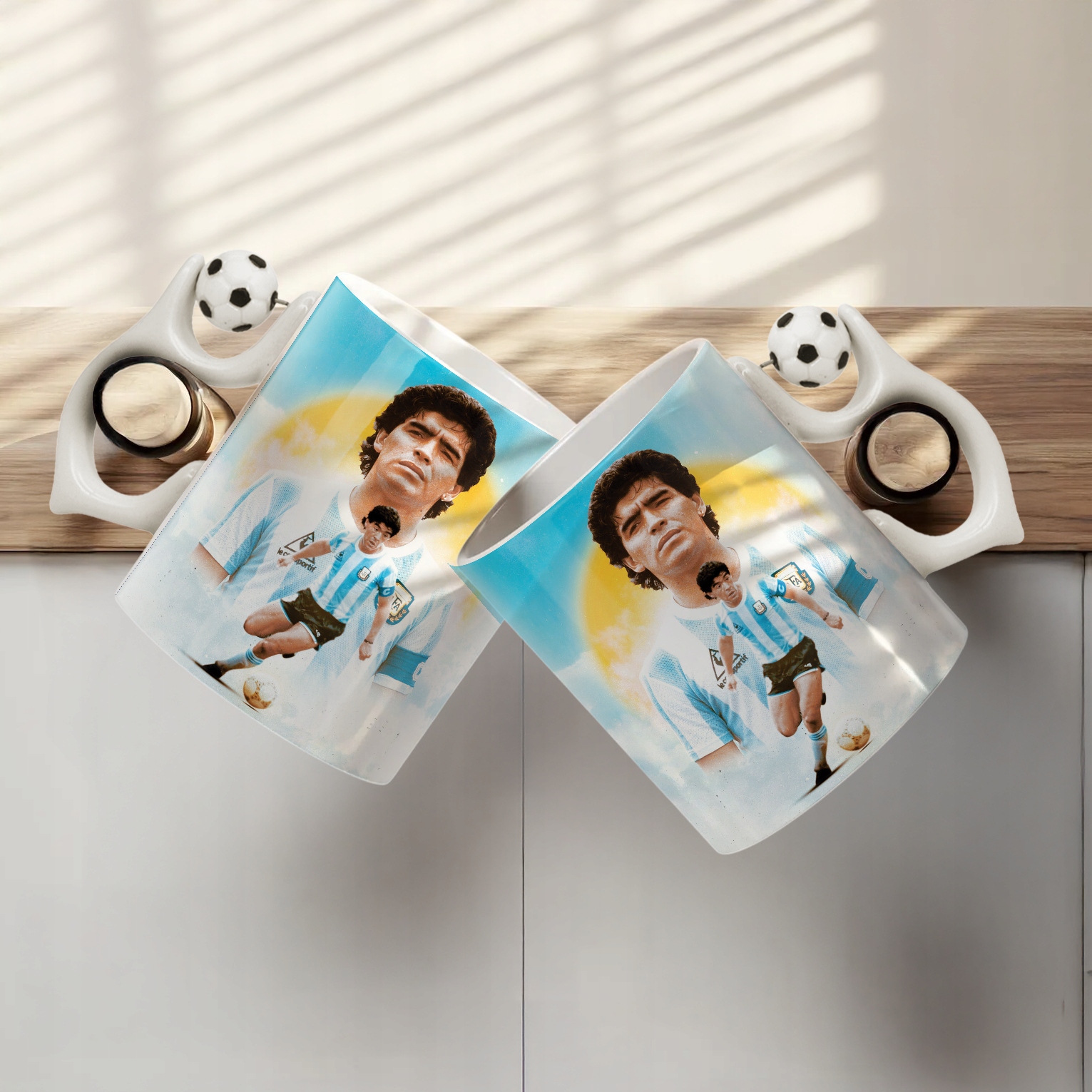Kubek piłkarski Diego Armando Maradona dla kibiców Argenryna retro