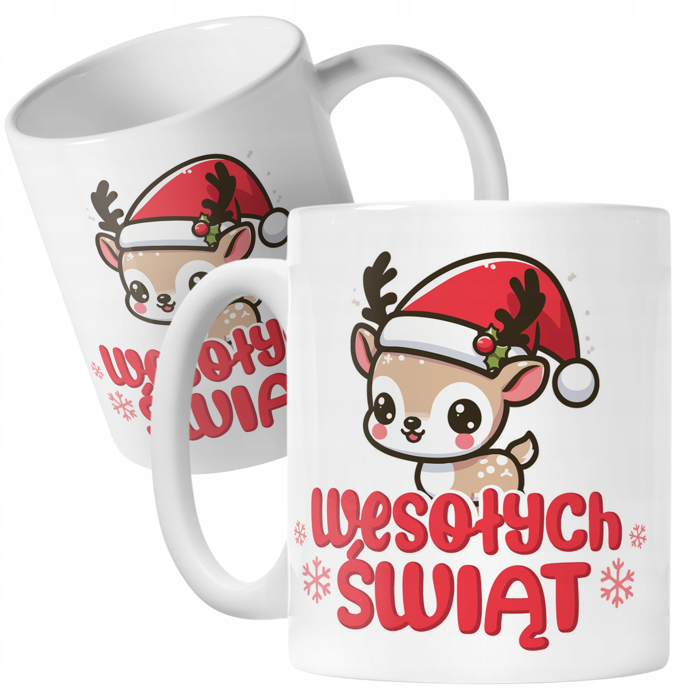Kubek Ceramiczny Świąteczny Wesołych Świąt Boże Narodzenie Prezent