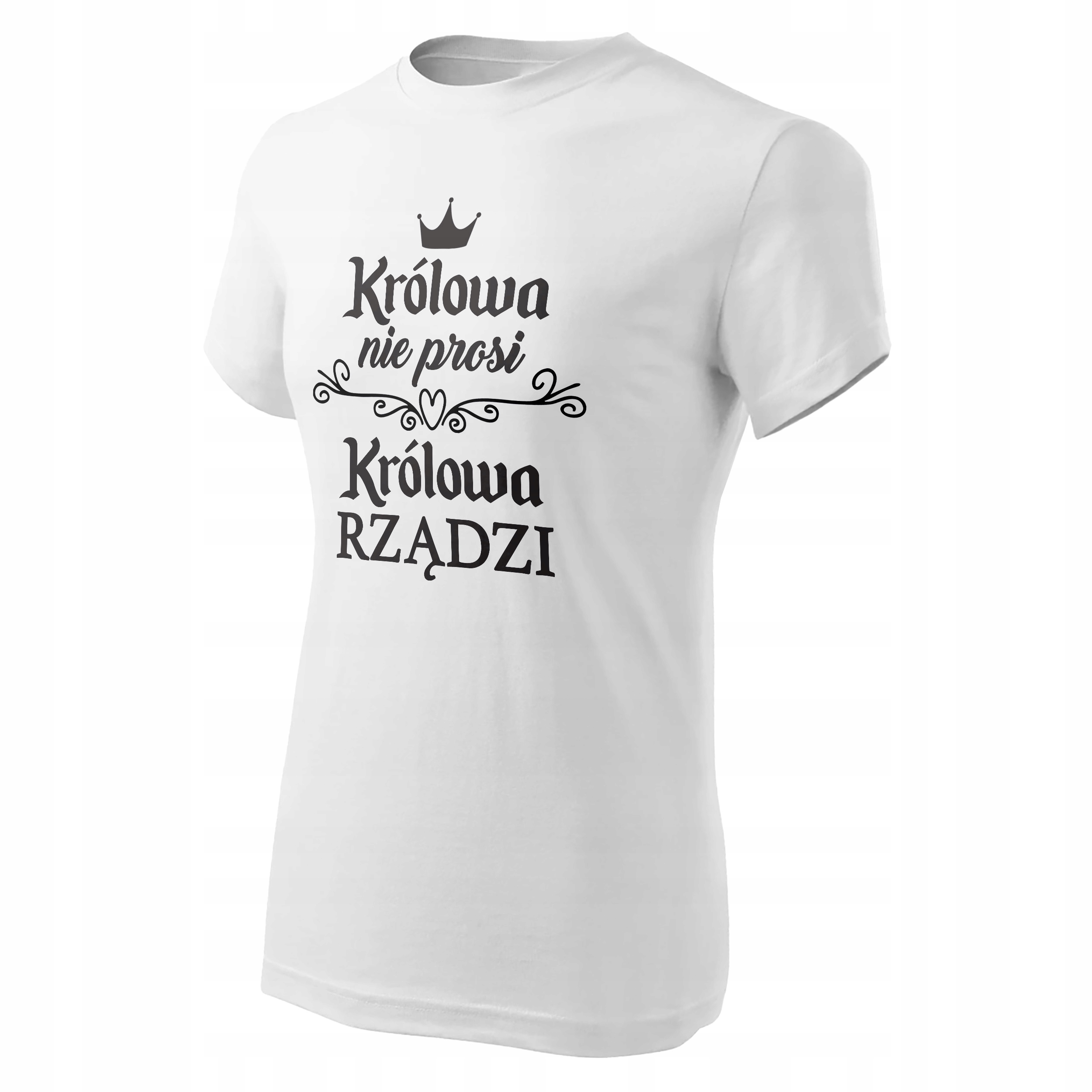 Koszulka Damska T-shirt Na Dzień Kobiet Prezent Królowa Rządzi