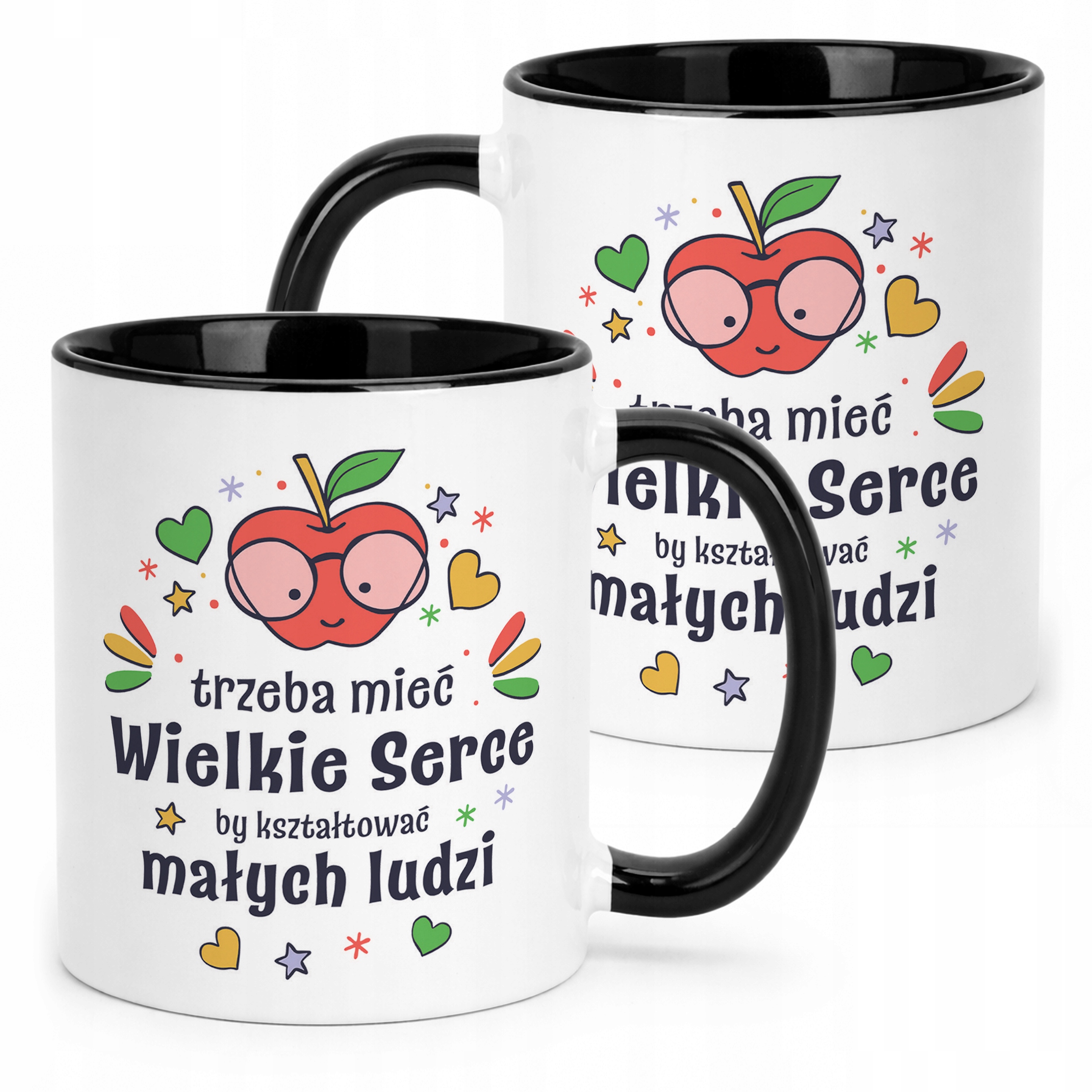 Kubek Czarny Dzień Nauczyciela Trzeba Mieć Wielkie Serce