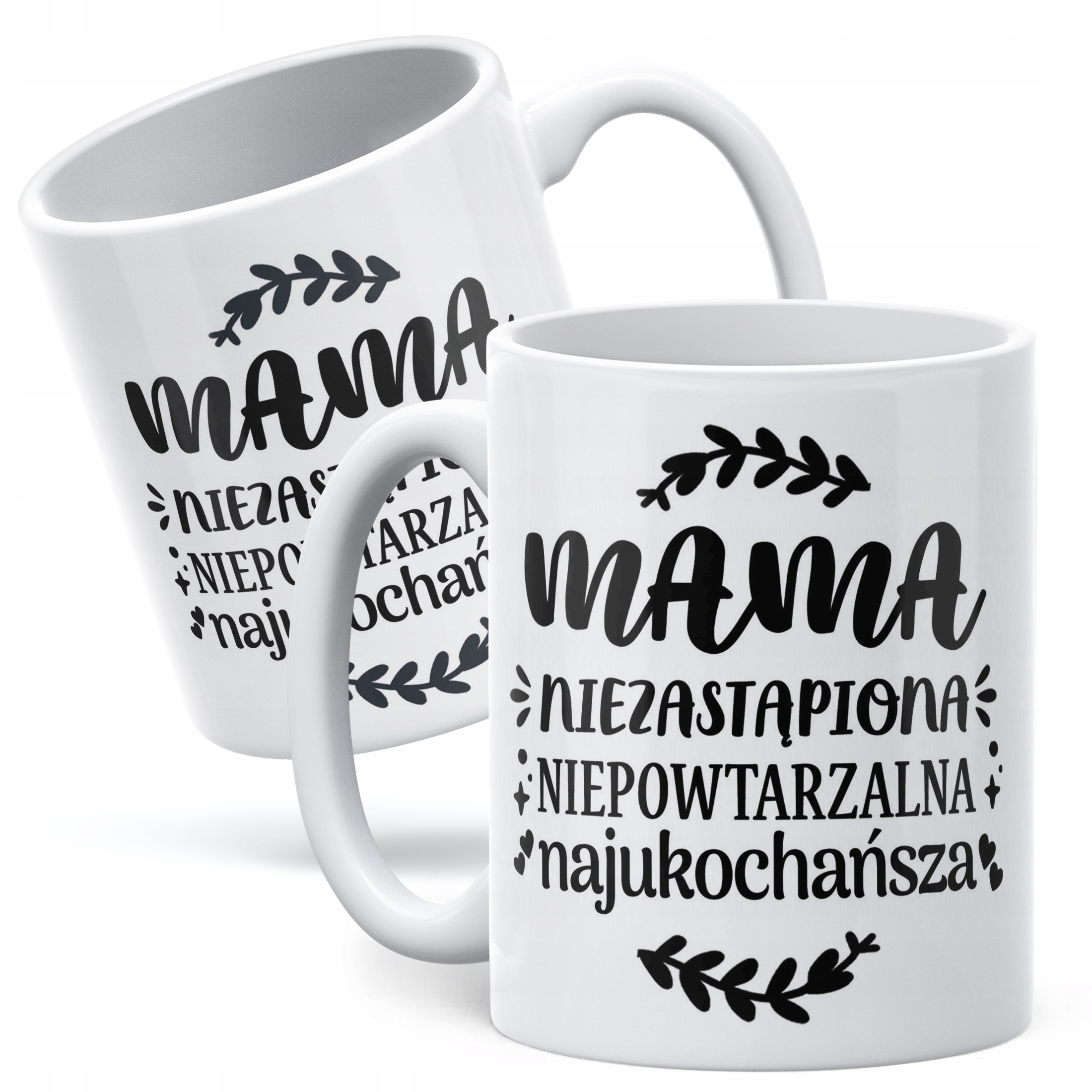 Kubek ceramiczny Dzień Matki Dla Mamy Prezent Niezastąpiona Niepowtarzalna