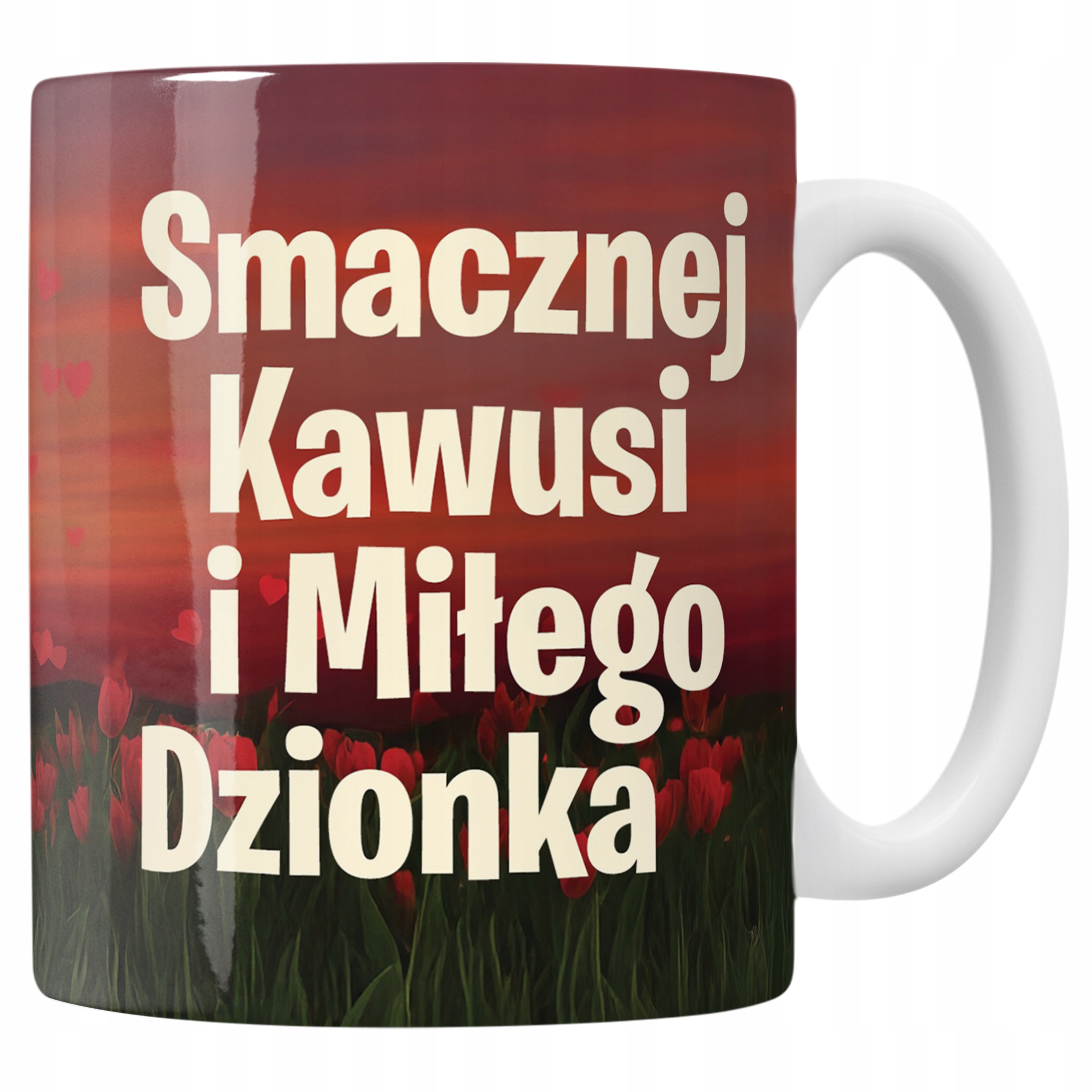 Kubek ceramiczny Smacznej Kawusi Kochani Joanna Senyszyn SLD