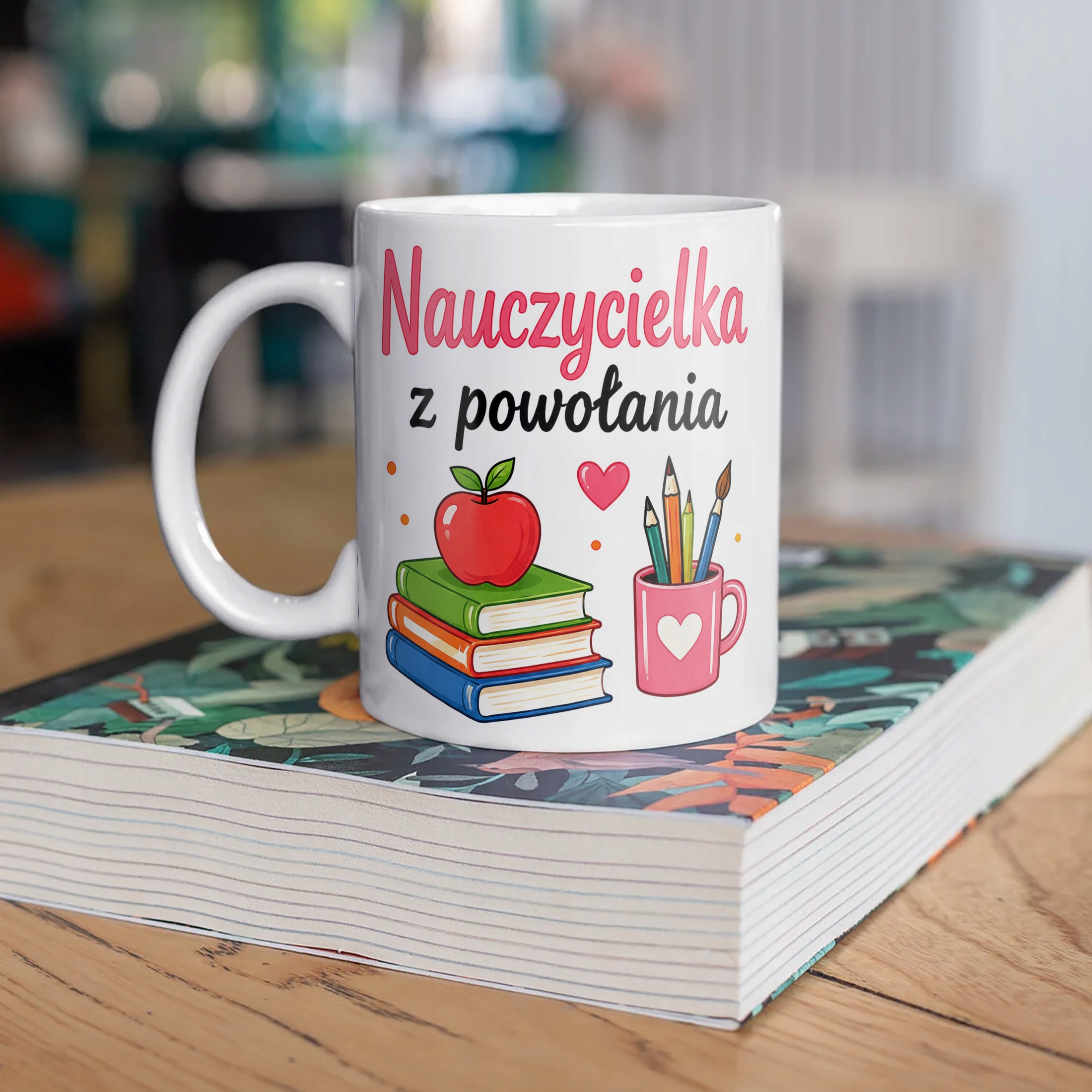 Kubek Dzień Nauczyciela Zakończenie Roku Dla Nauczycielki Prezent Upominek