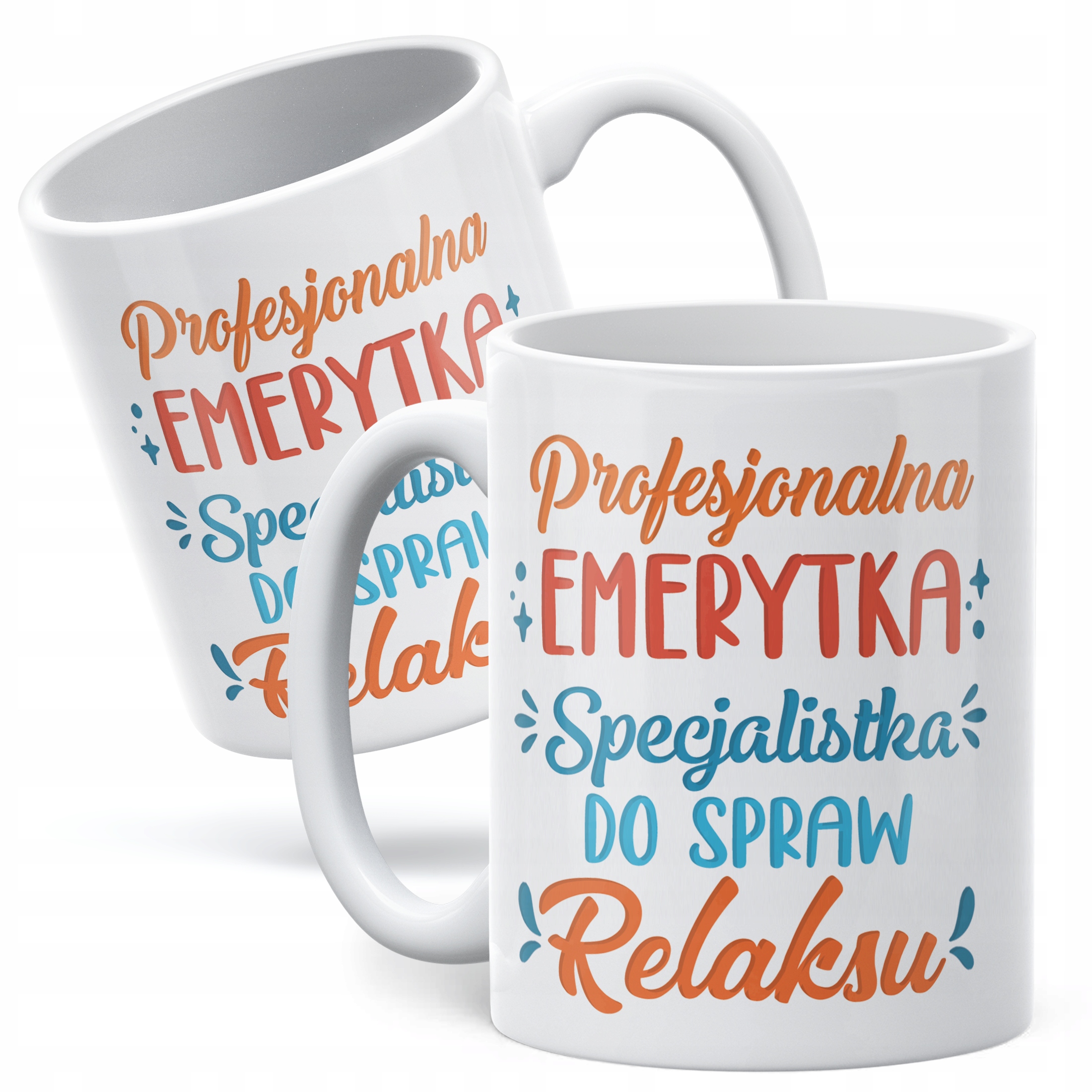 Kubek ceramiczny z okazji Emerytury Dla Emerytki Prezent Upominek