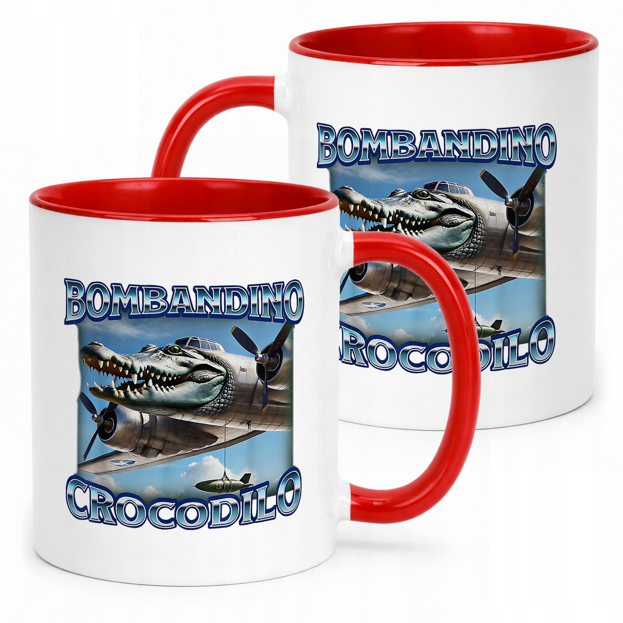 Kubek ceramiczny Bombardino Crocodilo viral tiktok brainrot
