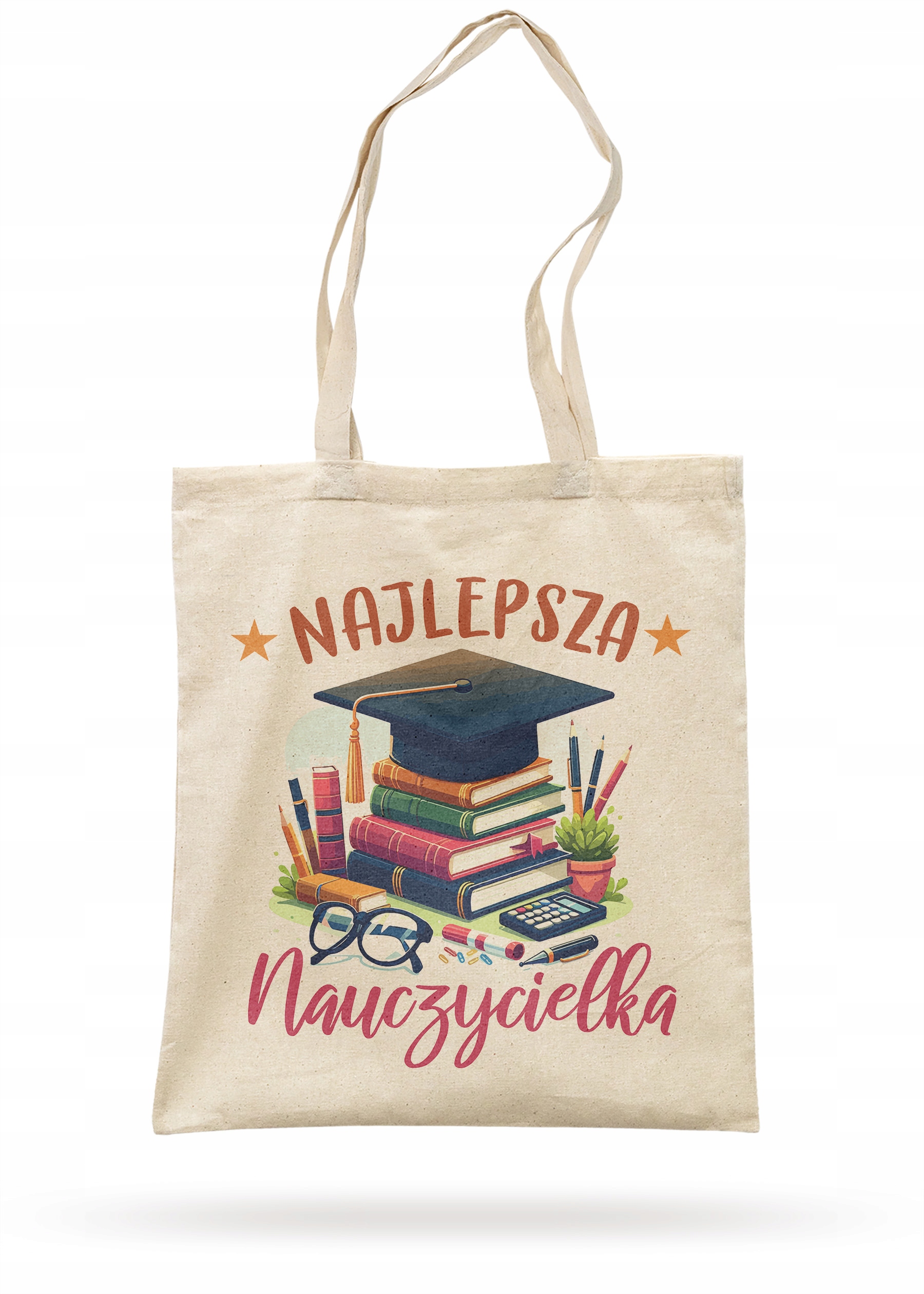 Torba bawełniana Dzień Nauczyciela Najlepsza Nauczycielka Prezent Upominek