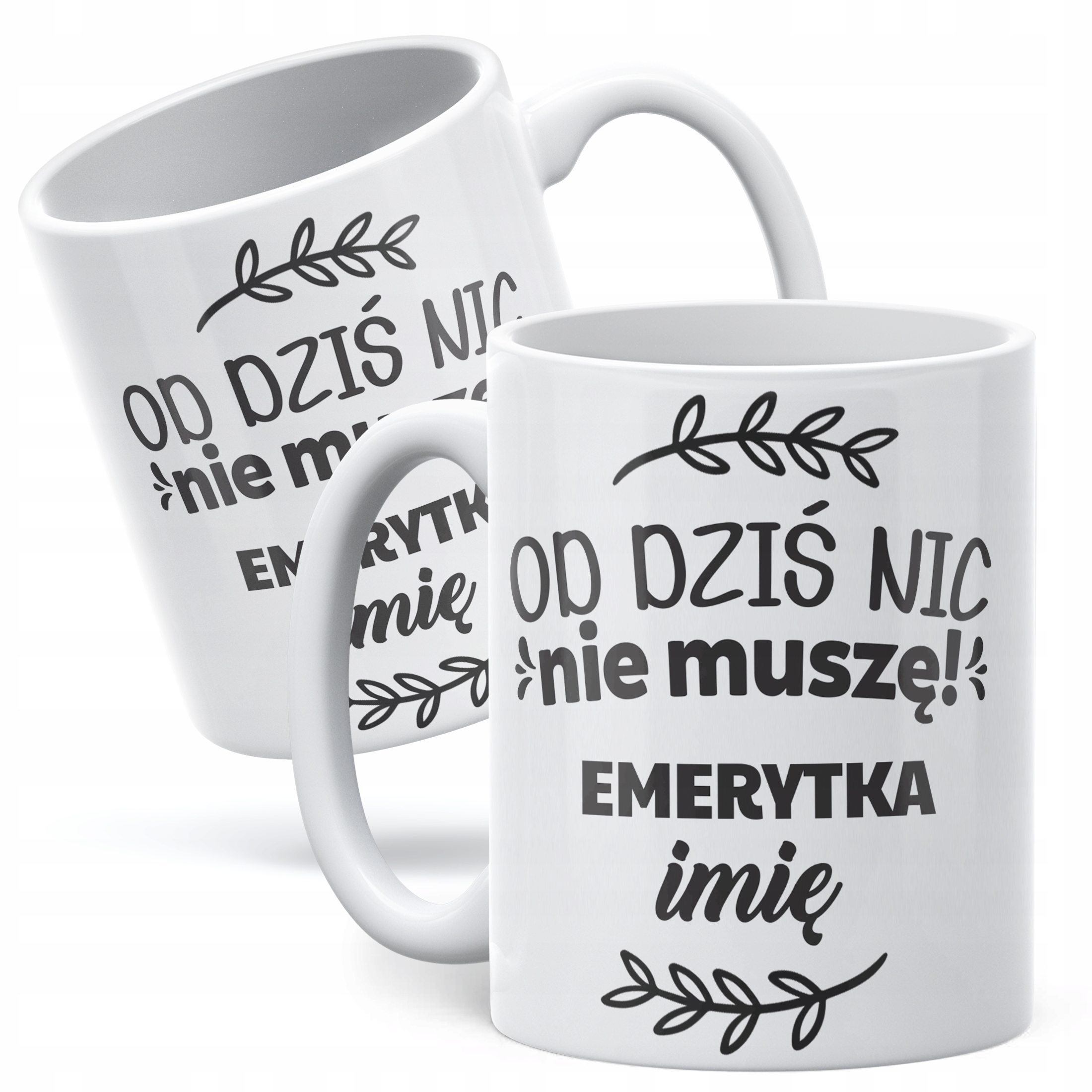 Kubek ceramiczny Personalizowany z okazji Emerytury Dla Emerytki Prezent