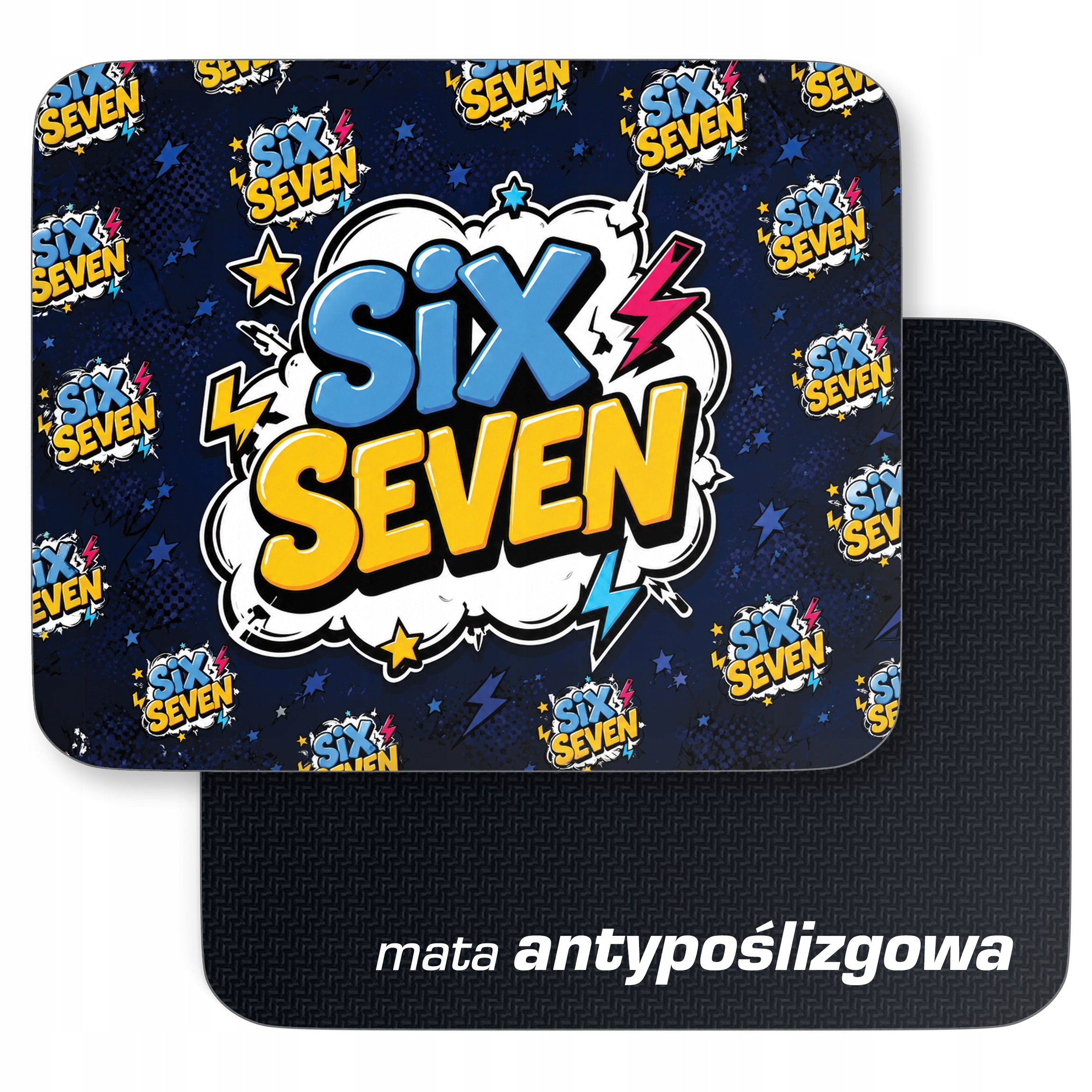 Podkładka pod mysz z nadrukiem 67 Six Seven dla graczy