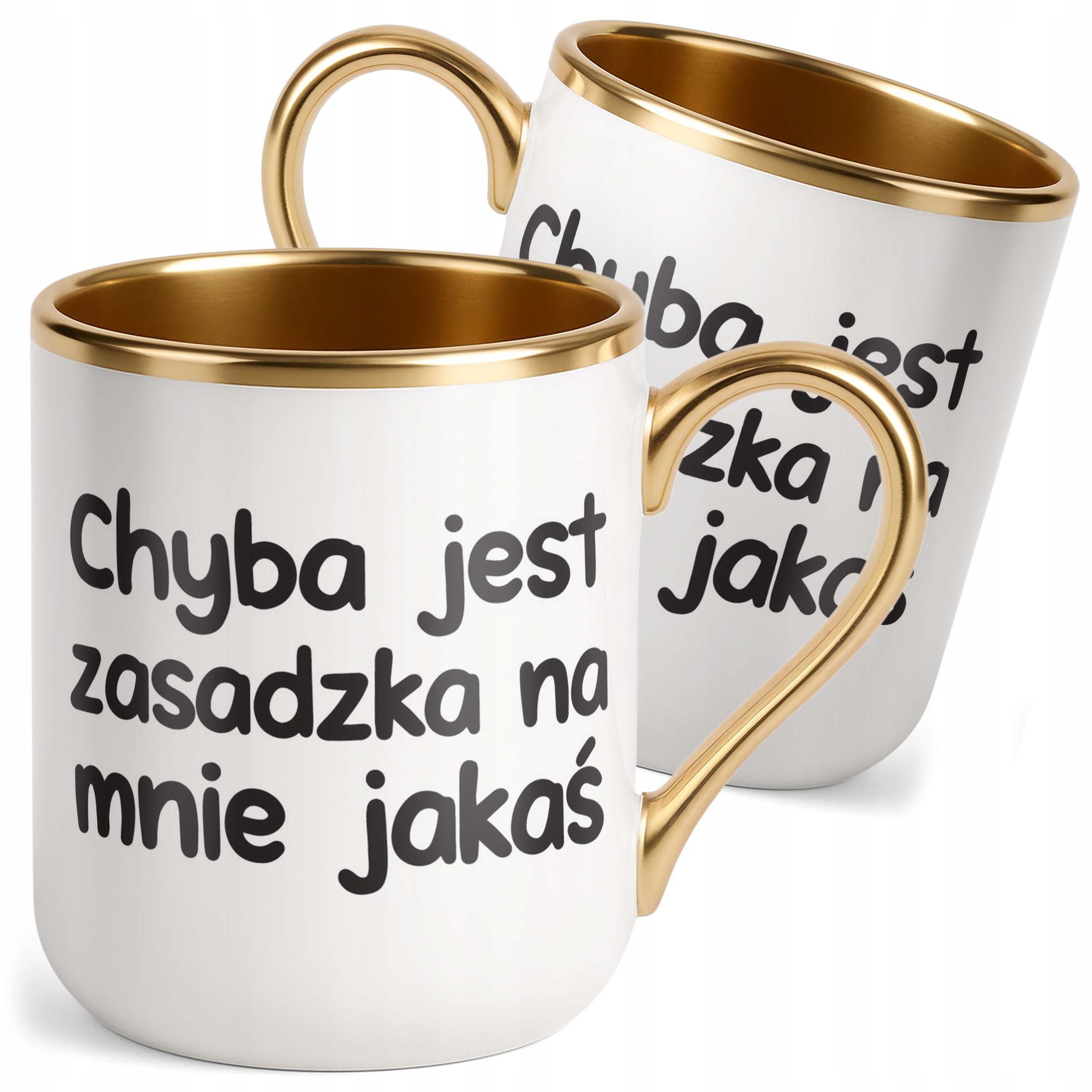 Kubek Premium Złoty Chyba Jest Zasadzka Na Mnie Jakaś Zabawny Prezent