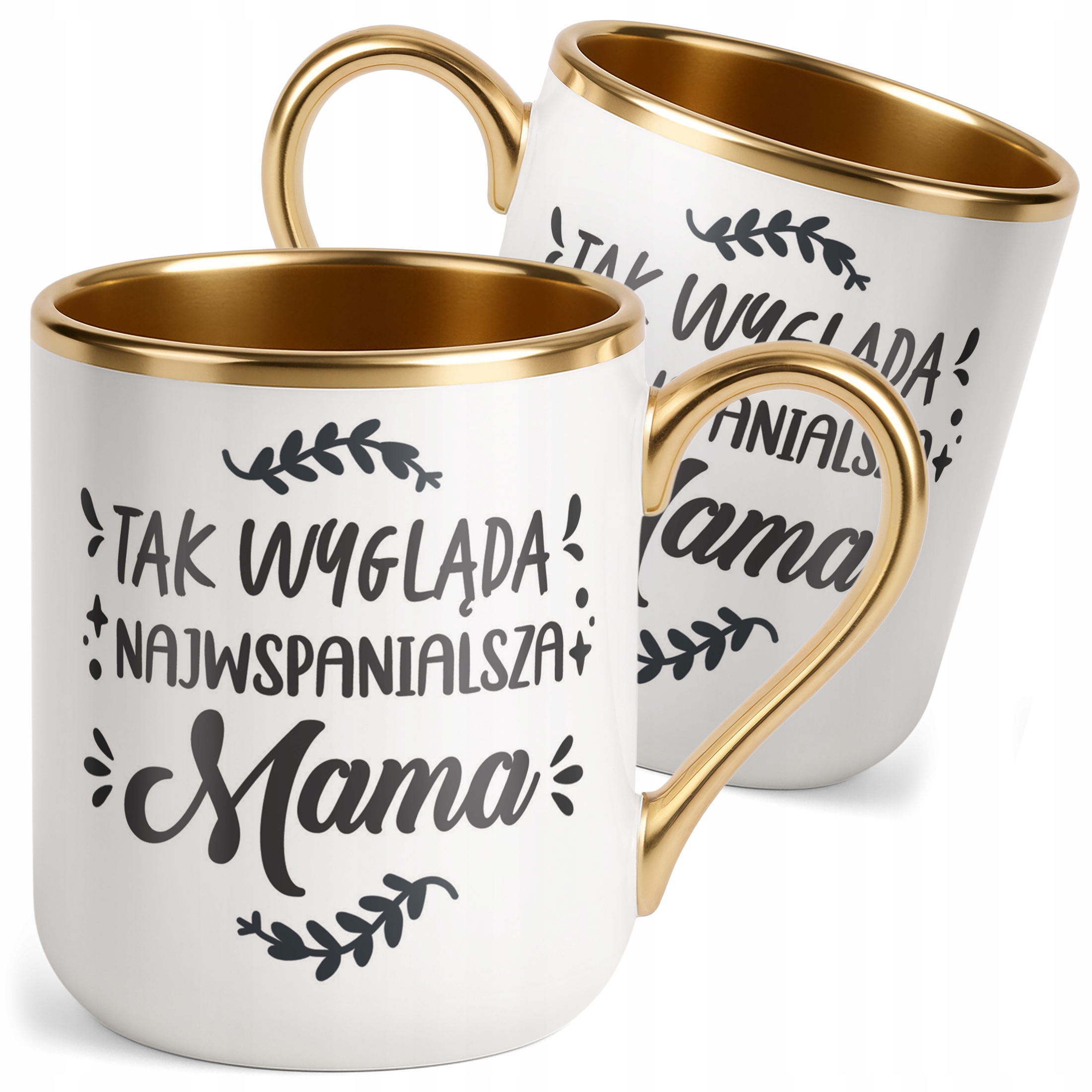 Kubek Premium Złoty Dzień Matki Dla Mamy Prezent Najwspanialsza Mama